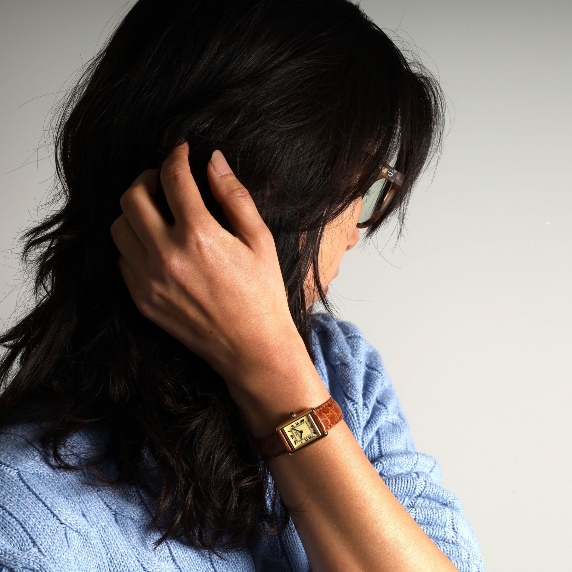 カルティエ マストタンク SM QZ アイボリーローマン文字盤