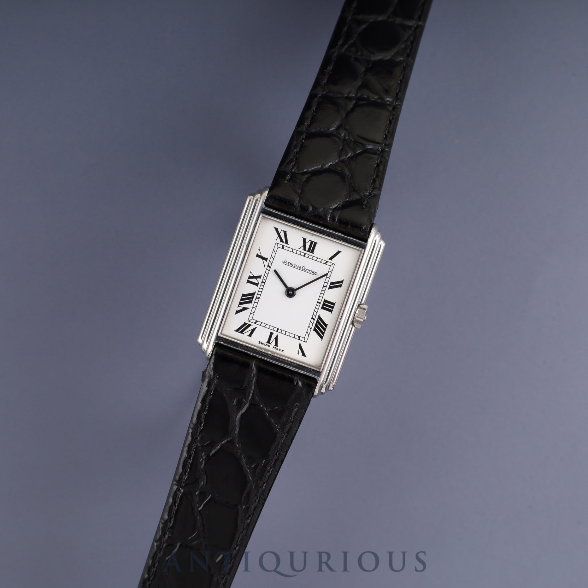 Jaeger-LeCoultre Rectangular 6149 42 Manual Winding Caliber 846 Leather Genuine Buckle (SS) White Roman Dial Booklet Case Warranty (1977) Overhauled