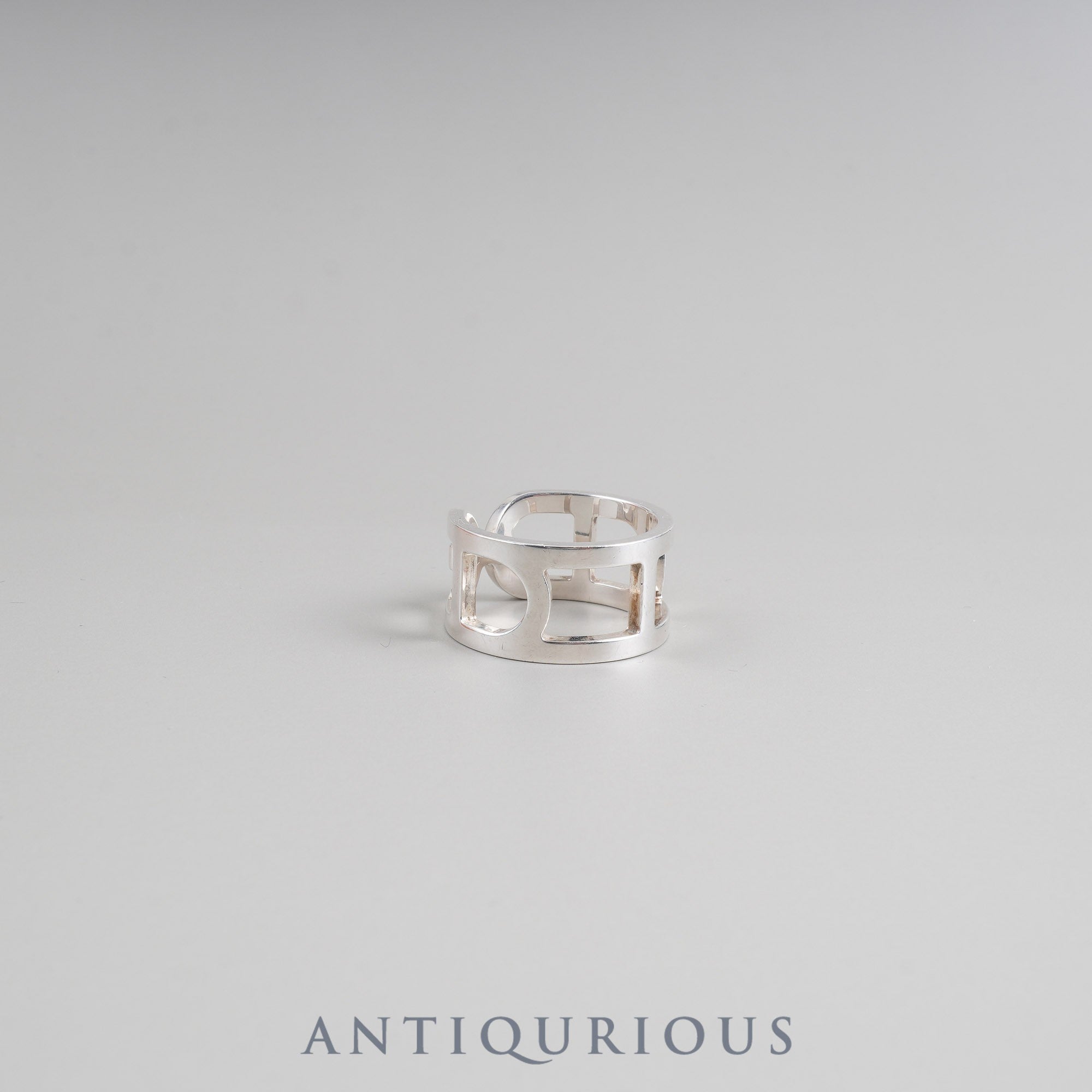 Hermes Ring Ever Chaine d'Ancre SV925 #55 Box 21 Years