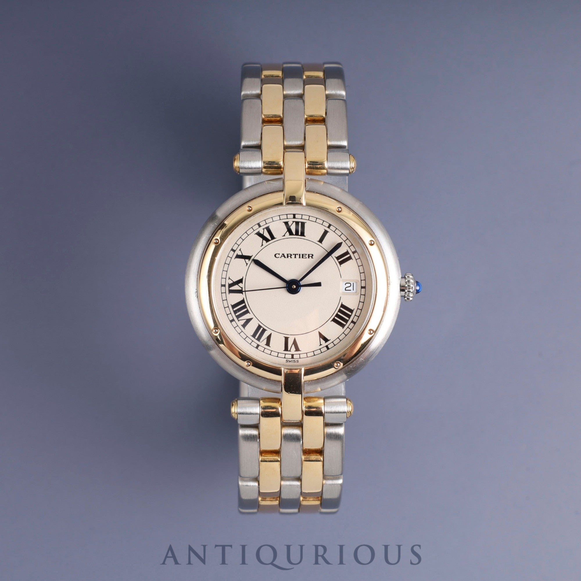 Cartier Panthere Vendome LM 83084242 / 183964 Quartz SS / YG White Roman dial Booklet Complete service (full maintenance) completed at Cartier boutique