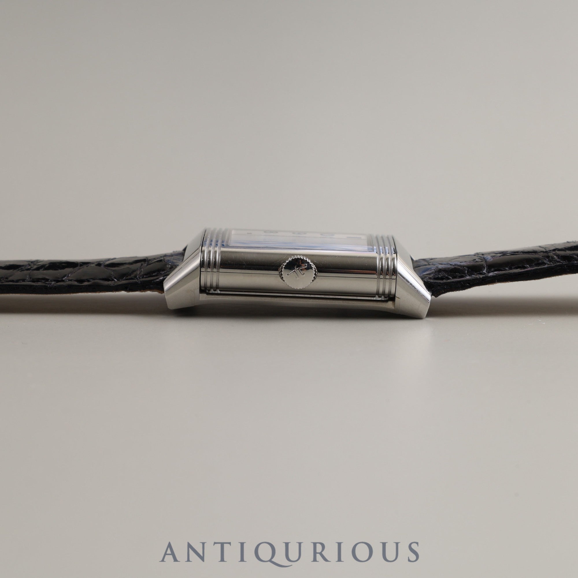 Jaeger-LeCoultre Reverso Classic Medium Q2538120 (212.8.S5) Automatic Cal.965 SS Leather Genuine Buckle (SS) Silver Dial