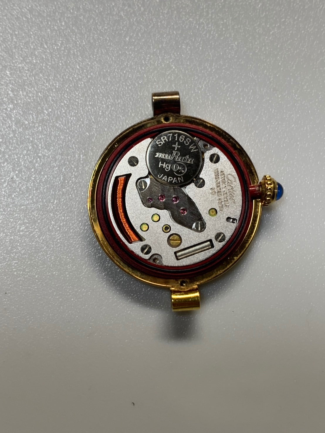Cartier Must Vendome VLC SM 590004 Quartz Cal.90 SV925 Leather Genuine Deployant Buckle (GP) Arabic Dial (SWISS marking) Overhauled
