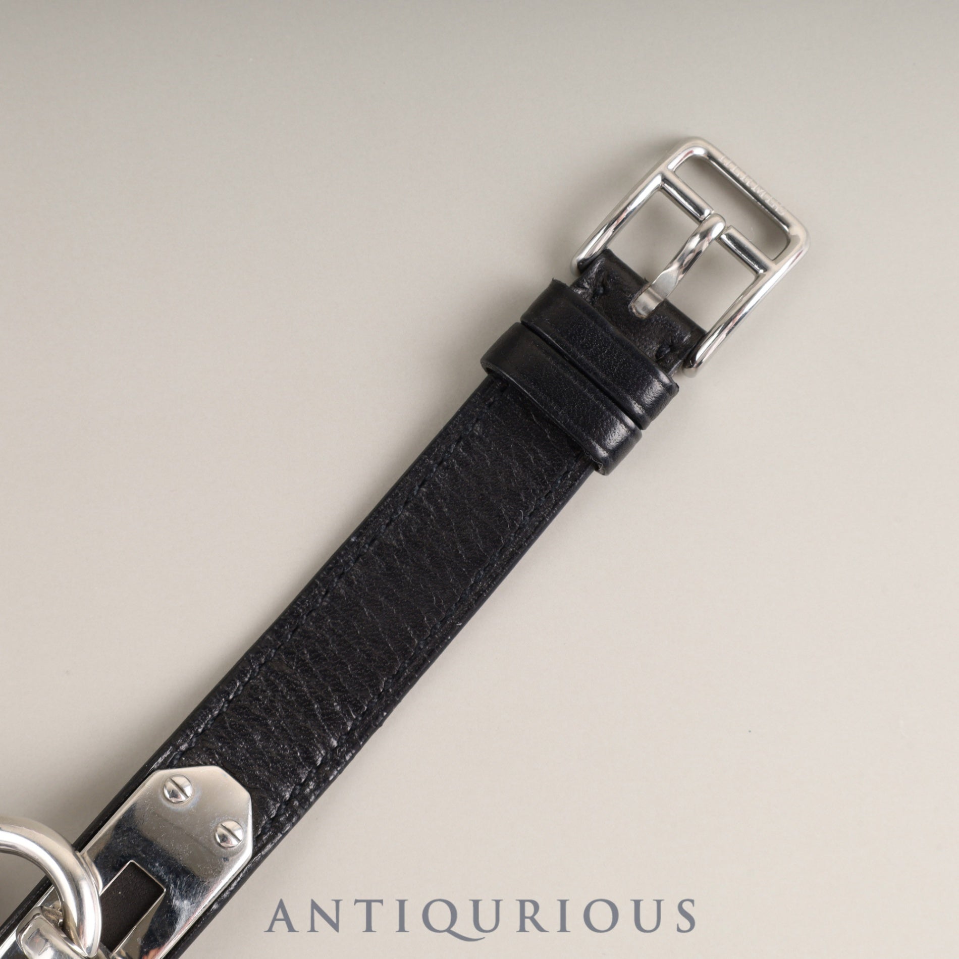 Hermes Kelly Watch KE1.210 Quartz Cal.901.001 SS Genuine leather strap (□F stamp: 2002) Genuine buckle (SS) Silver dial Box Booklet Card Warranty (2004) Overhauled