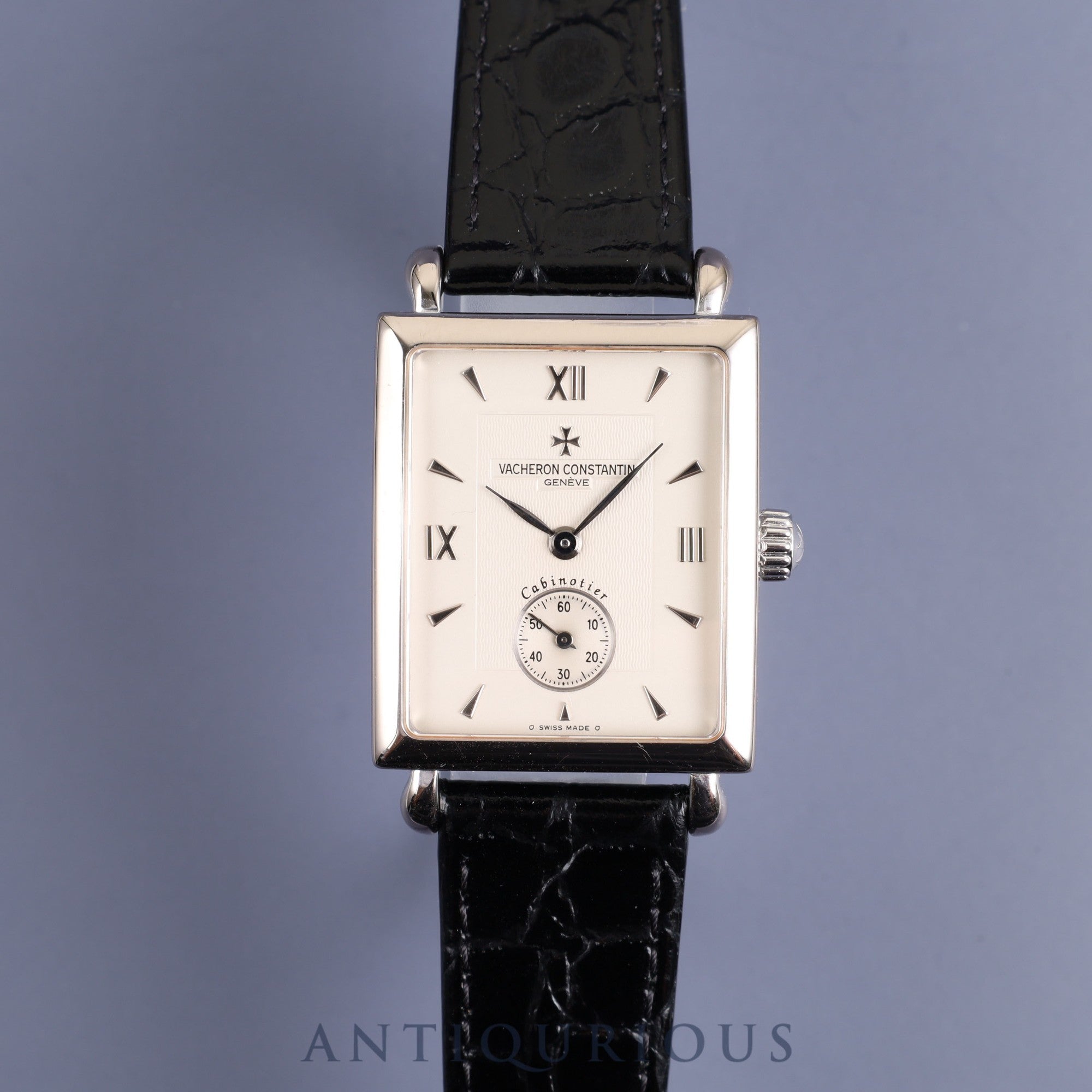 Vacheron Constantin Cabinotier 91001/00G-7 Manual winding Cal.1017 WG Leather Genuine buckle (750) Silver Roman dial Felt case Replacement genuine strap Complete service completed