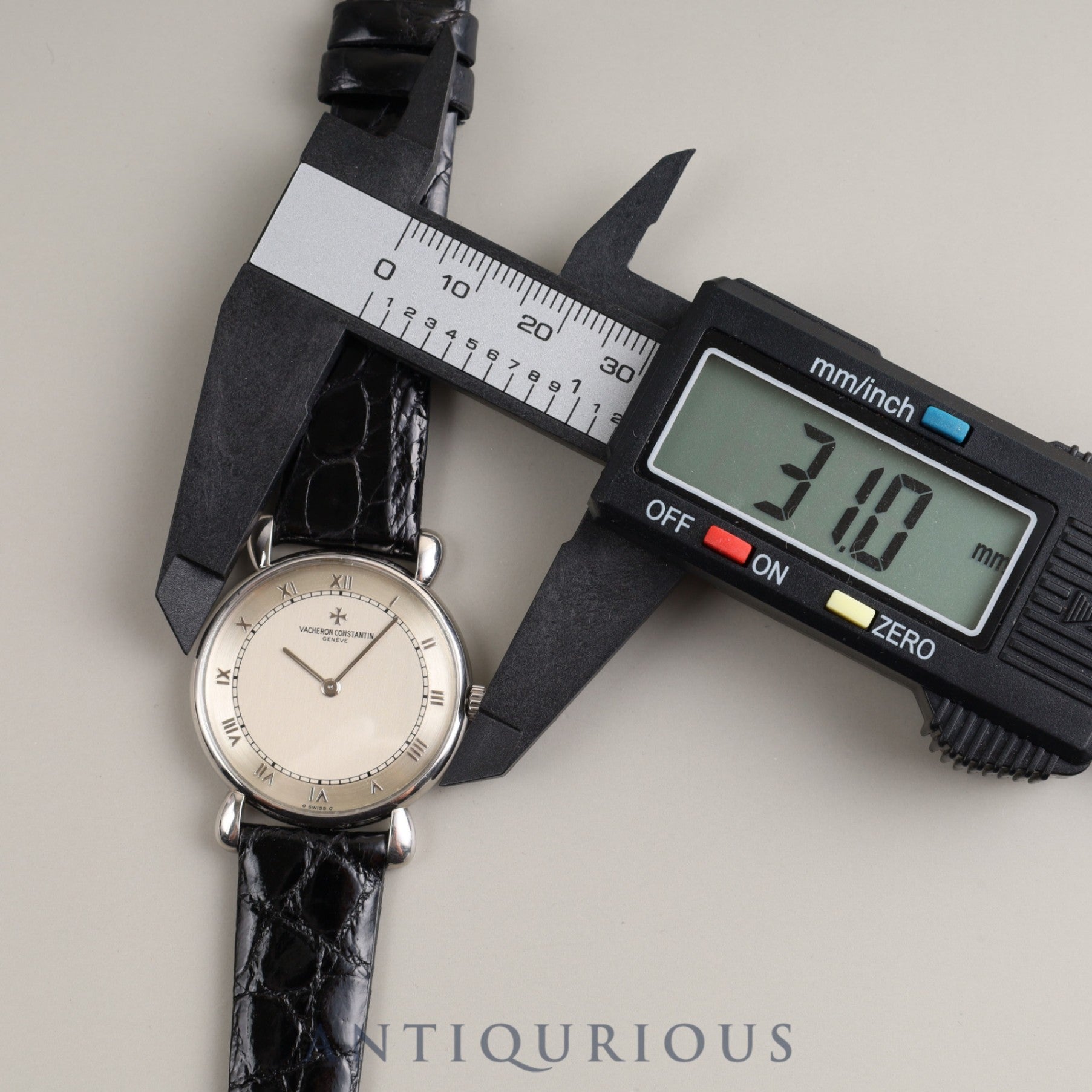 Vacheron Constantin Historical 33084/000P-2 Manual winding Cal.1003/2 Pt950 Leather Genuine buckle (Pt950) Silver dial Warranty card (1992)