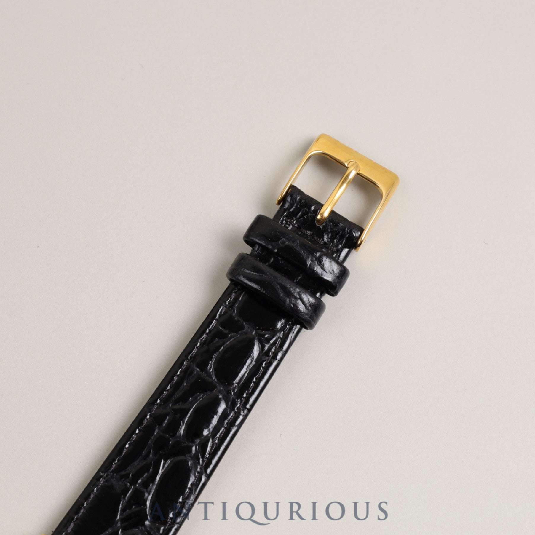 ウォルサム ラウンド 手巻き 750 革 社外尾錠(GP)シルバー文字盤 オーバーホール済み