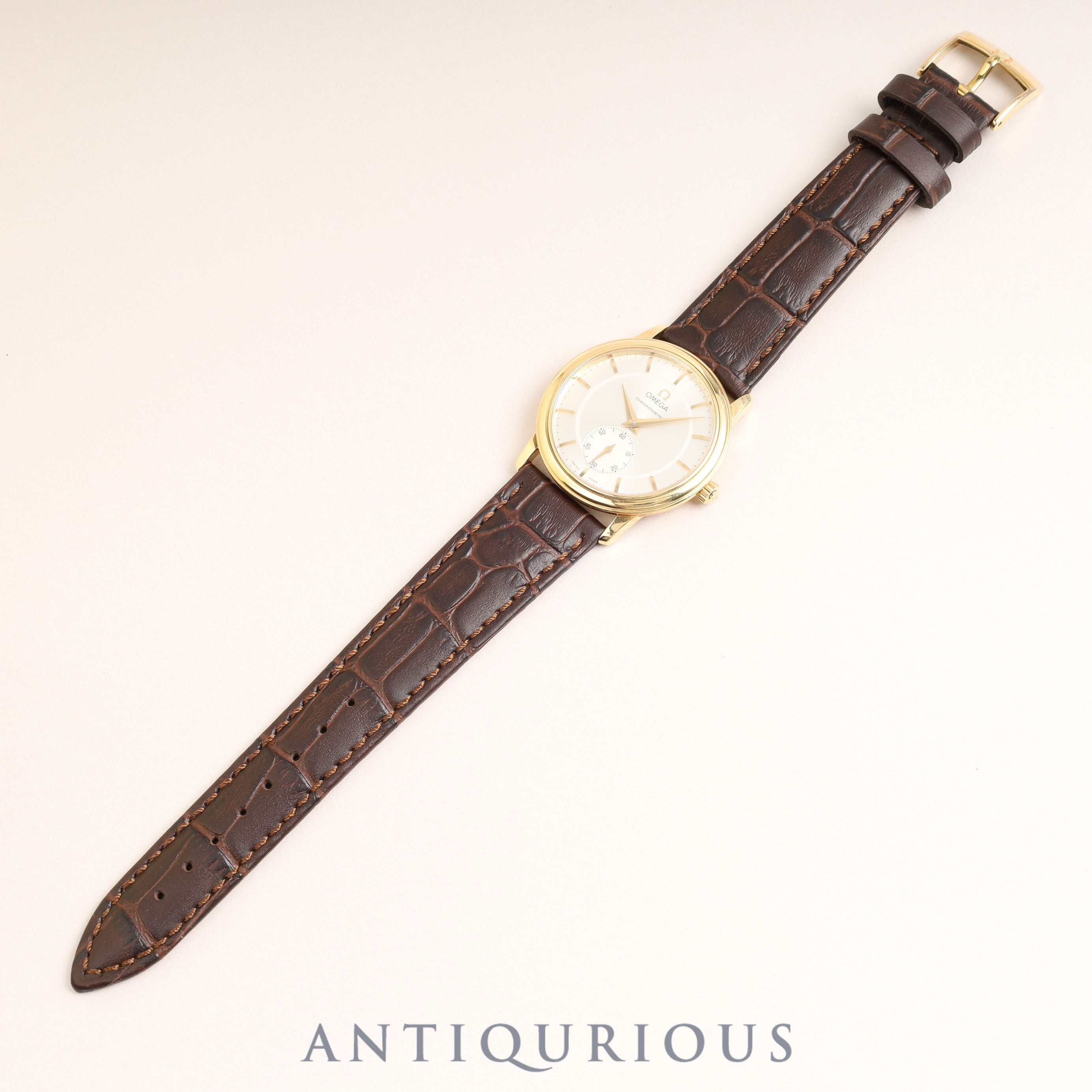 Omega De Ville Prestige 4620.31 Manual winding Cal.652 YG Leather Genuine buckle (GP) Silver dial 34mm