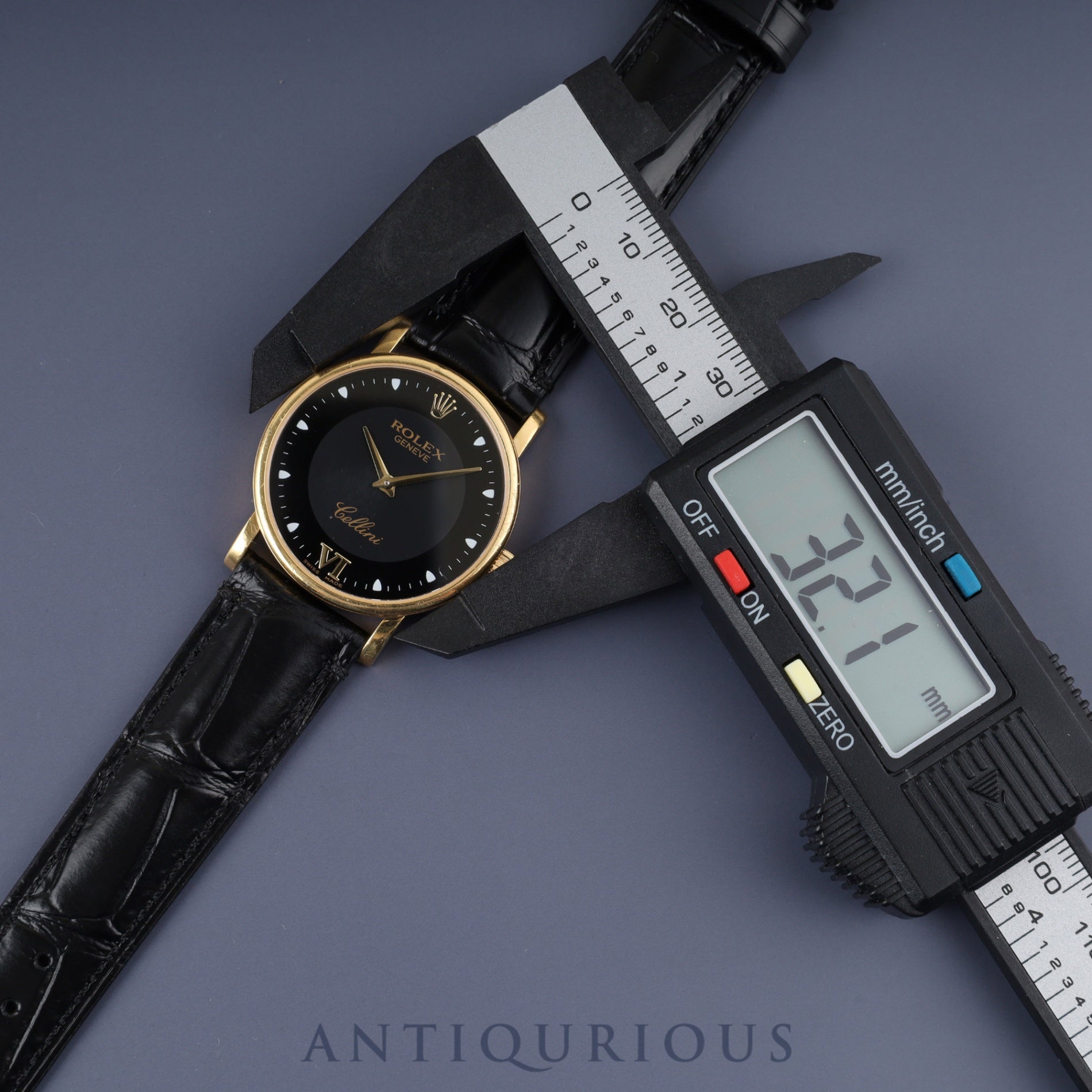 Rolex Cellini 5115/8 Manual Winding Caliber 1600 750 Leather Genuine Buckle (750) Black Dial Warranty (Personalized, 201?) International Service Warranty (2015) Repair Details (2015) Booklet Overhauled