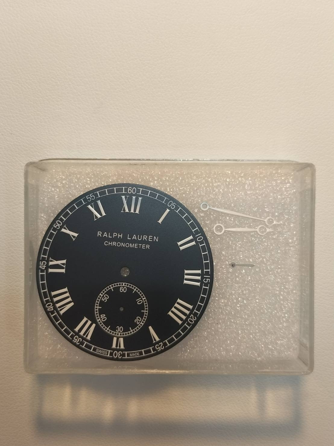 Ralph Lauren Sporting Classic Chronometer RLR0220706 / K02203 Automatic Cal.RL366 SS Leather Genuine Buckle (SS) Black Dial Genuine Replacement Belt Overhauled