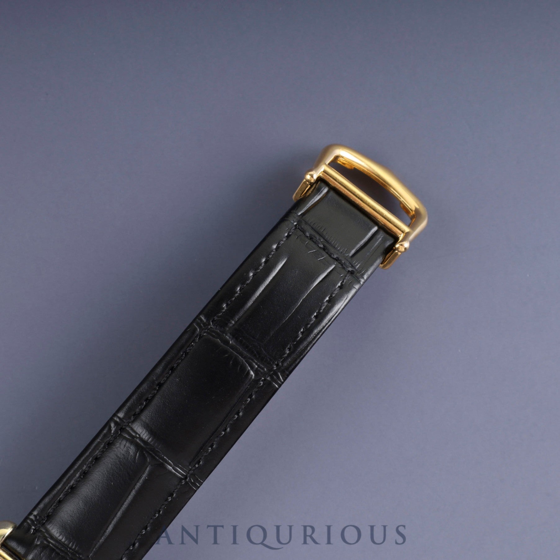 Cartier Must Tank LM 590005 Quartz Cal90 SV925 Leather Genuine D Buckle (GP) Arabic Dial Overhauled