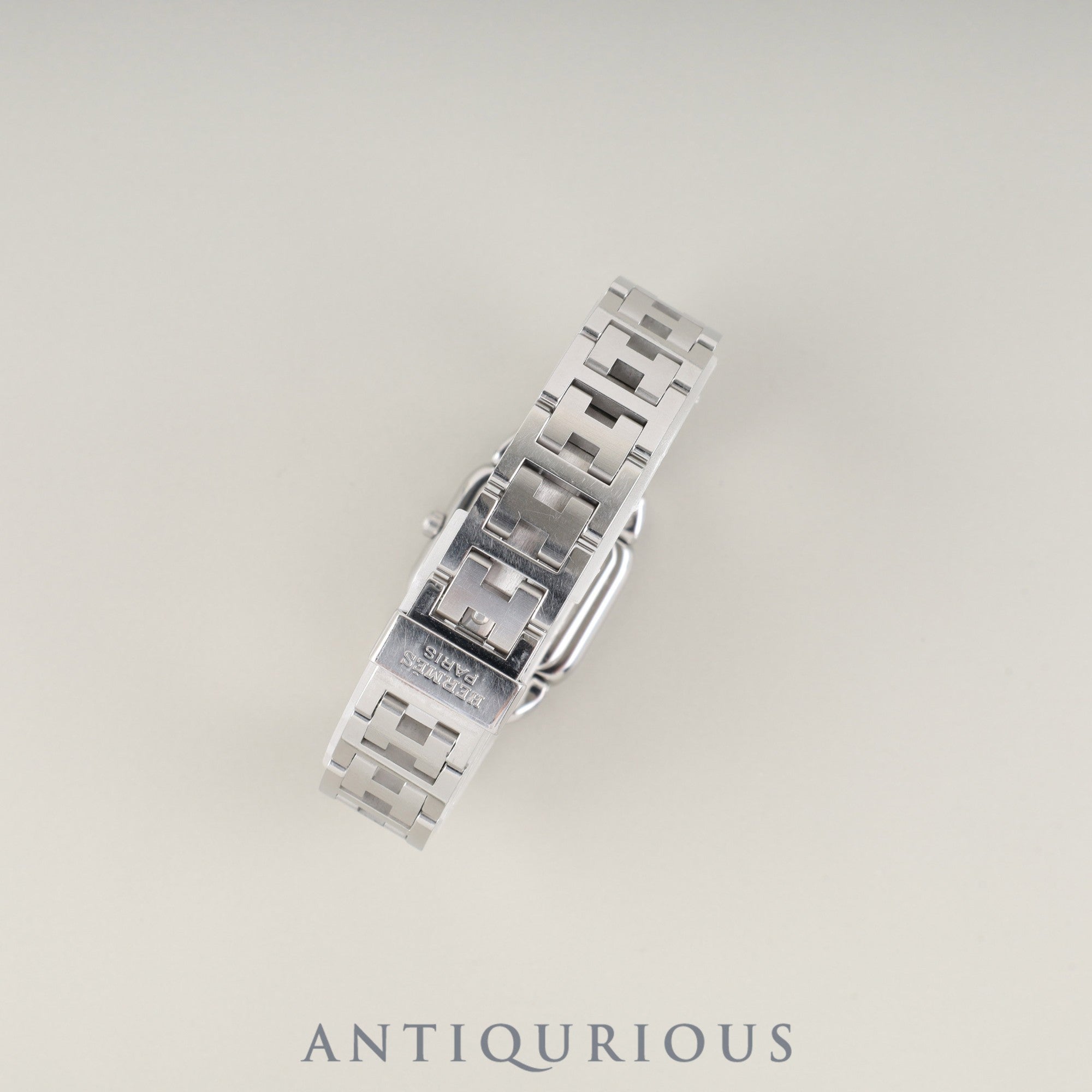 エルメス ラリー RA1.210 クォーツ Cal.976.001 SS SS グレー文字盤 オーバーホール済み