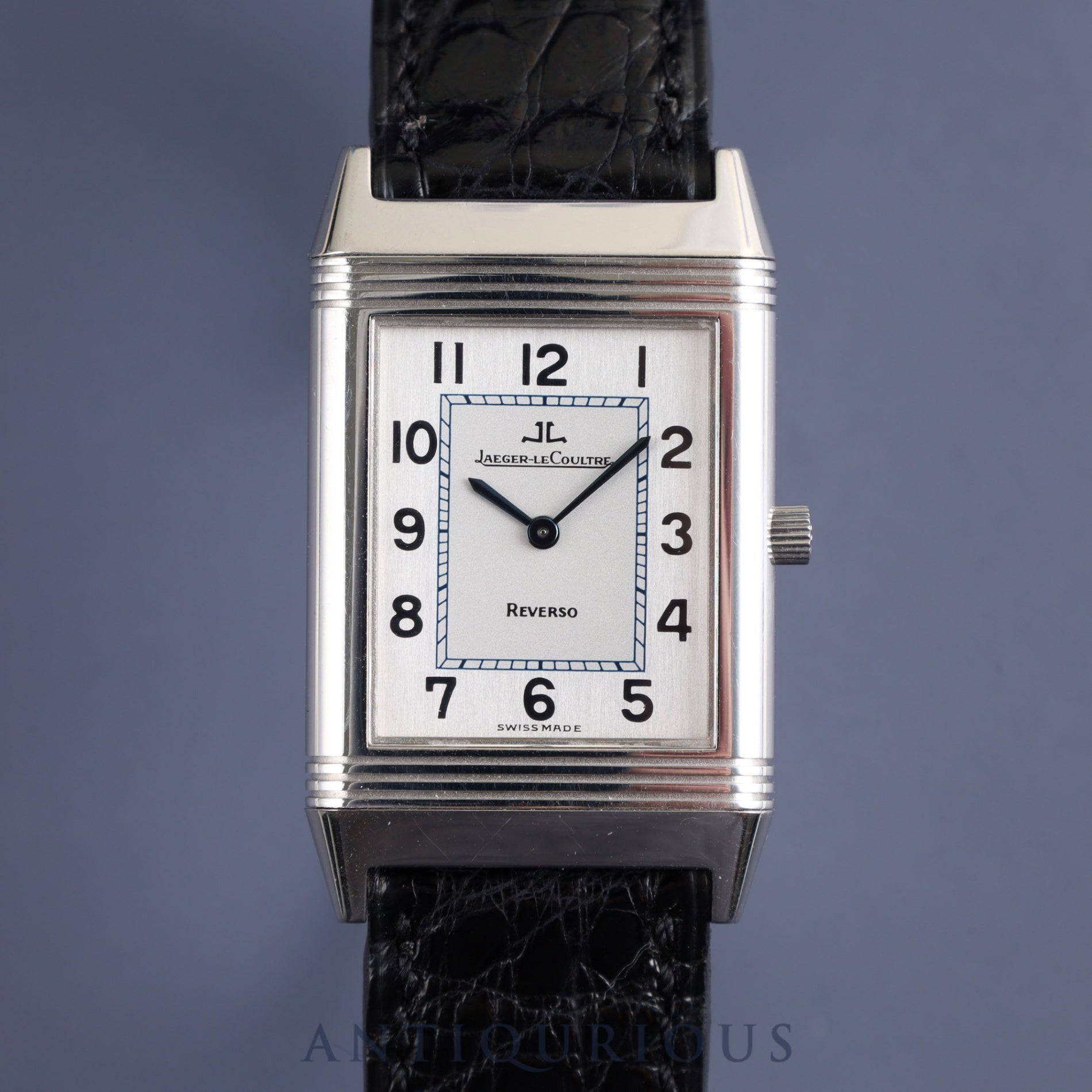 Jaeger-LeCoultre Reverso Classic 250.8.86 Manual winding Cal.846/2 SS Genuine leather strap Genuine buckle (SS) Arabic dial 23 x 38mm Overhauled Case back engraved