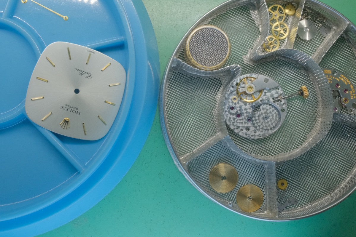 Rolex Cellini 4114/8 Manual Winding Caliber 1602 18K Leather Strap with Genuine GP Buckle Silver Dial K Serial (2001) Overhauled