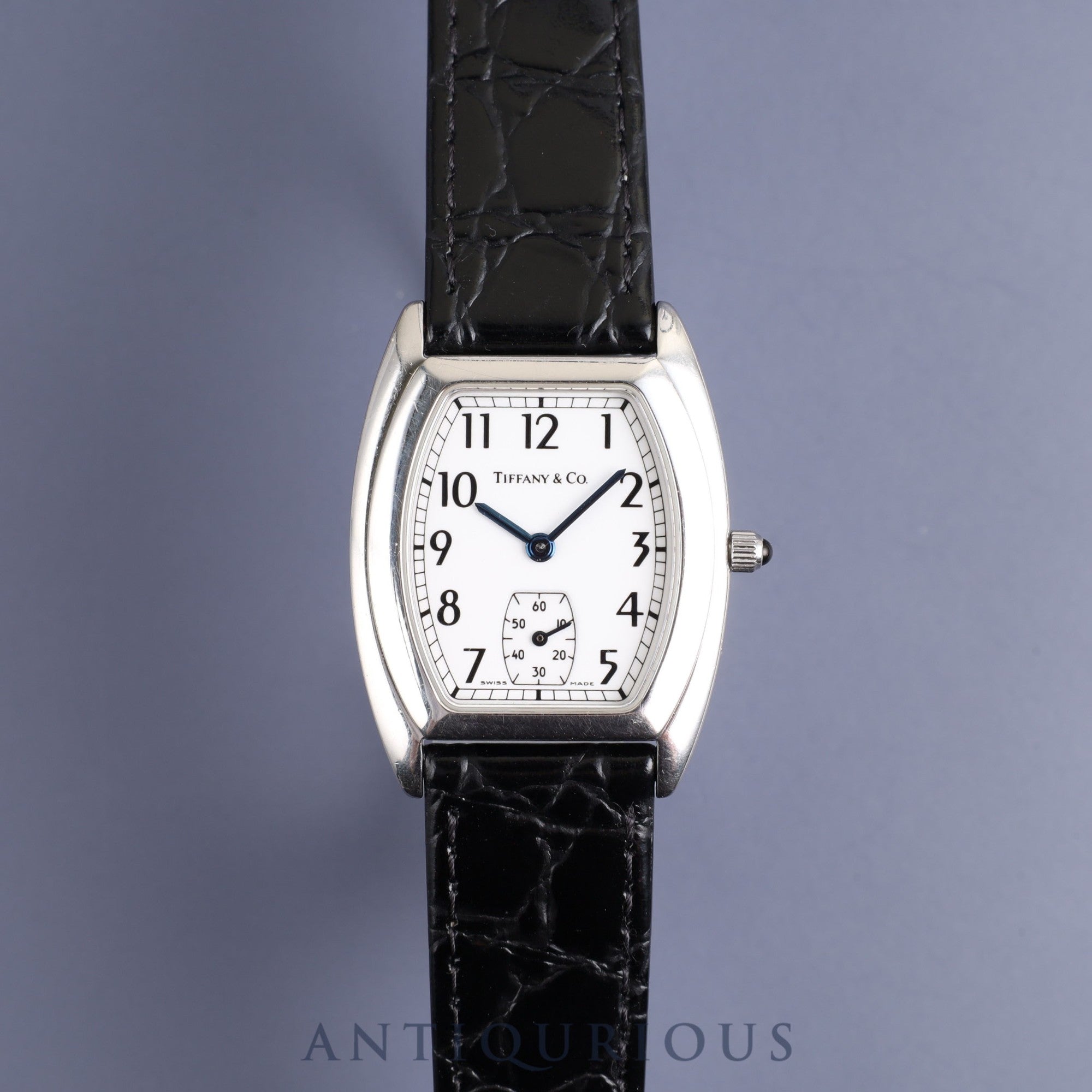 ティファニー クラシックトノー スモールセコンド 515.1016 クォーツ Cal.980.163 SS 革 純正尾錠(SS)ホワイト文字盤 オーバーホール済み