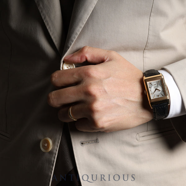 ジャガー・ルクルト ビッグレベルソ アールデコ 270.2.62 手巻き Cal.822AD PG 純正革ベルト 純正尾錠(750)シルバー / スケルトン文字盤 箱