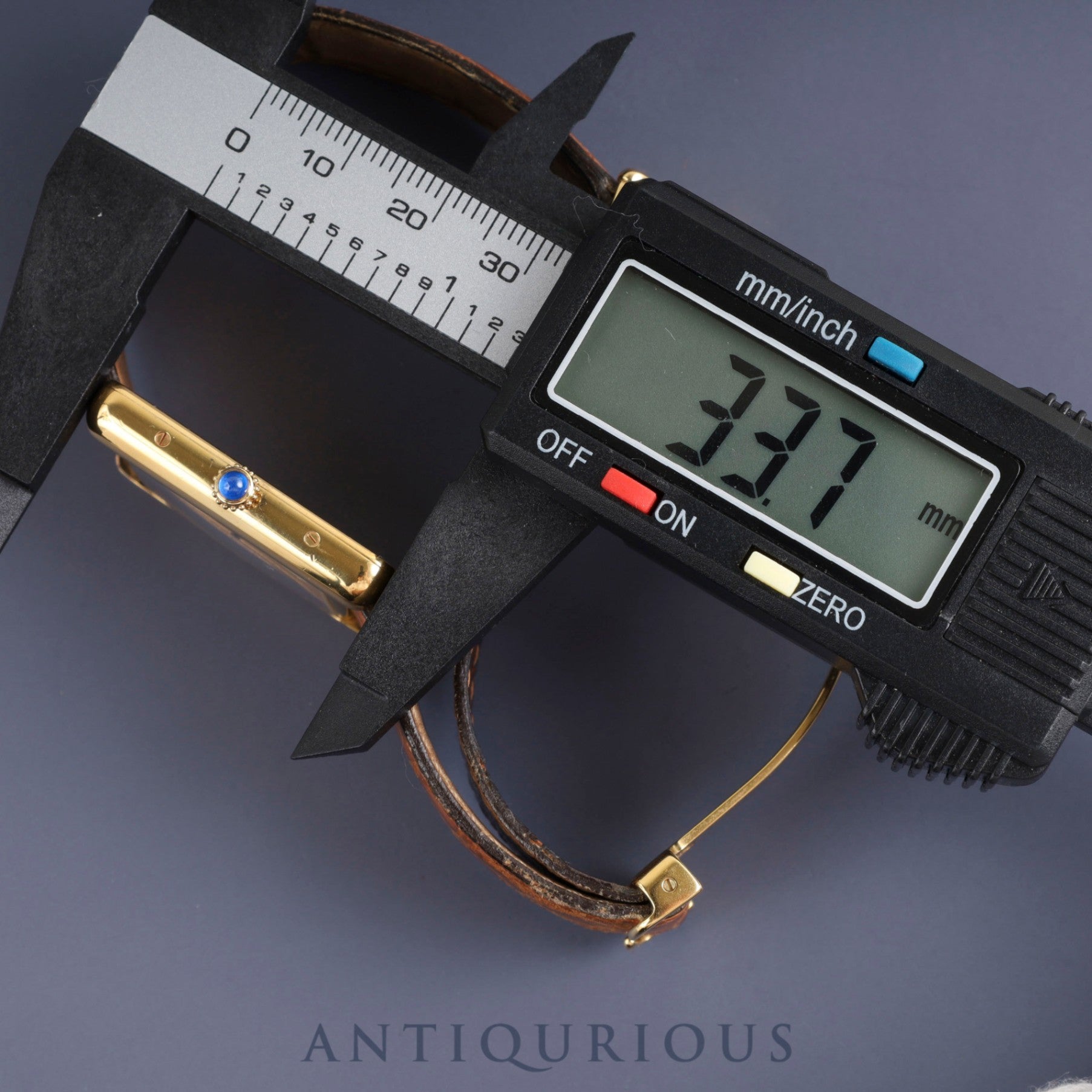 カルティエ マストタンク GM(XL)W1017454 / 2413 クォーツ Cal.687 SV925 純正革ベルト 純正Dバックル(GP)アイボリーローマン文字盤 1999年頃~2003年頃 オーバーホール済み