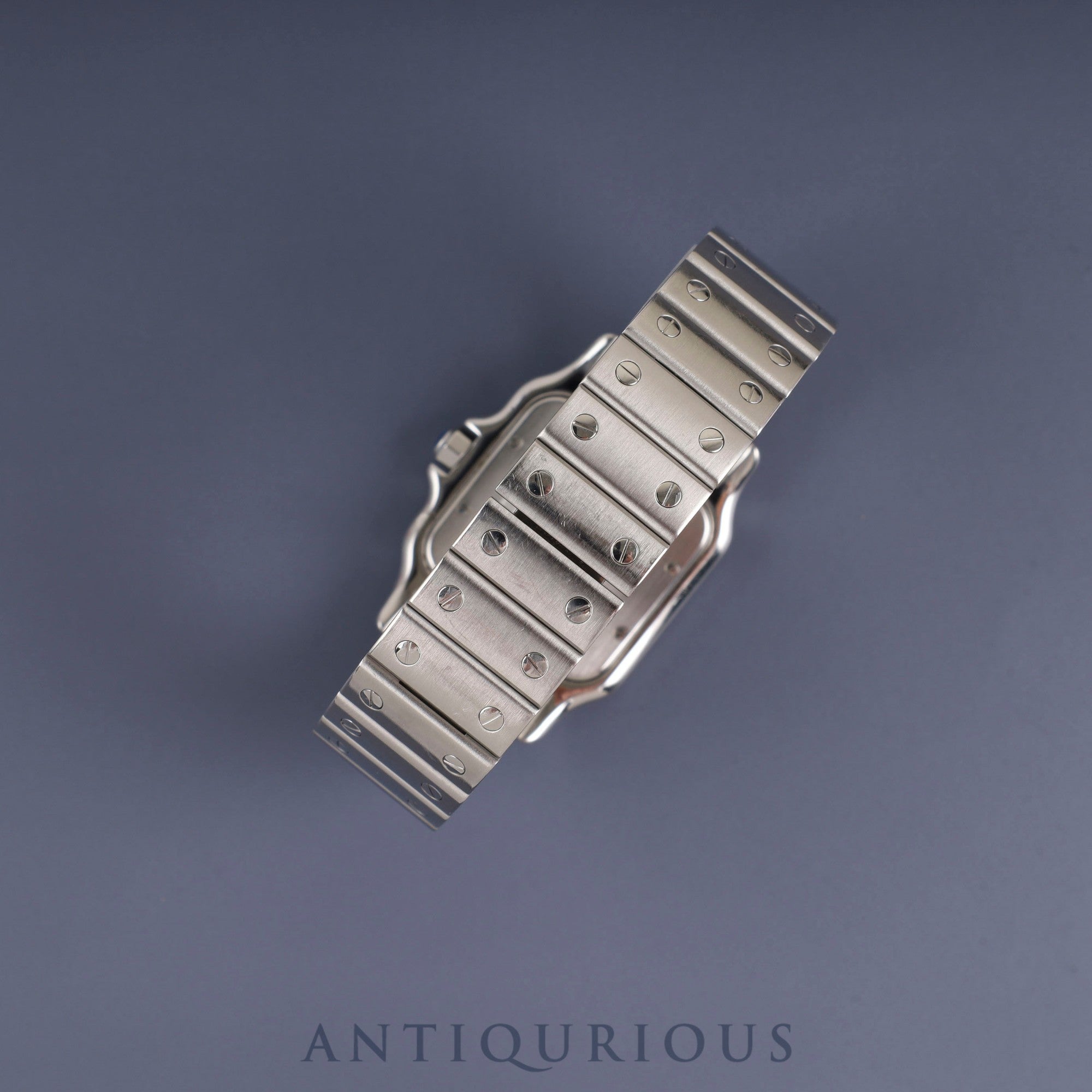 Cartier Santos Galbee LM W20018D6 / 1564 Quartz Cal.687 Stainless Steel White Dial Overhauled