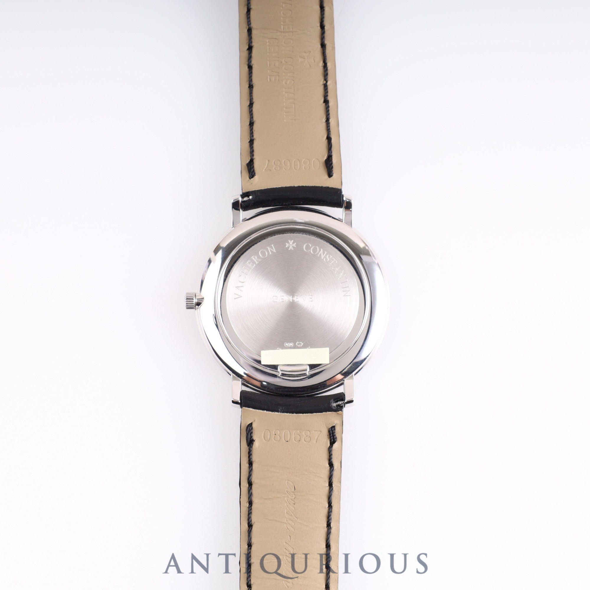 ヴァシュロン・コンスタンタン エッセンシャルフラット 31160/000G-8996 手巻き Cal.1132 WG 革 黒文字盤 33.0mm ※2023/6/12 コンプリートサービス済み
