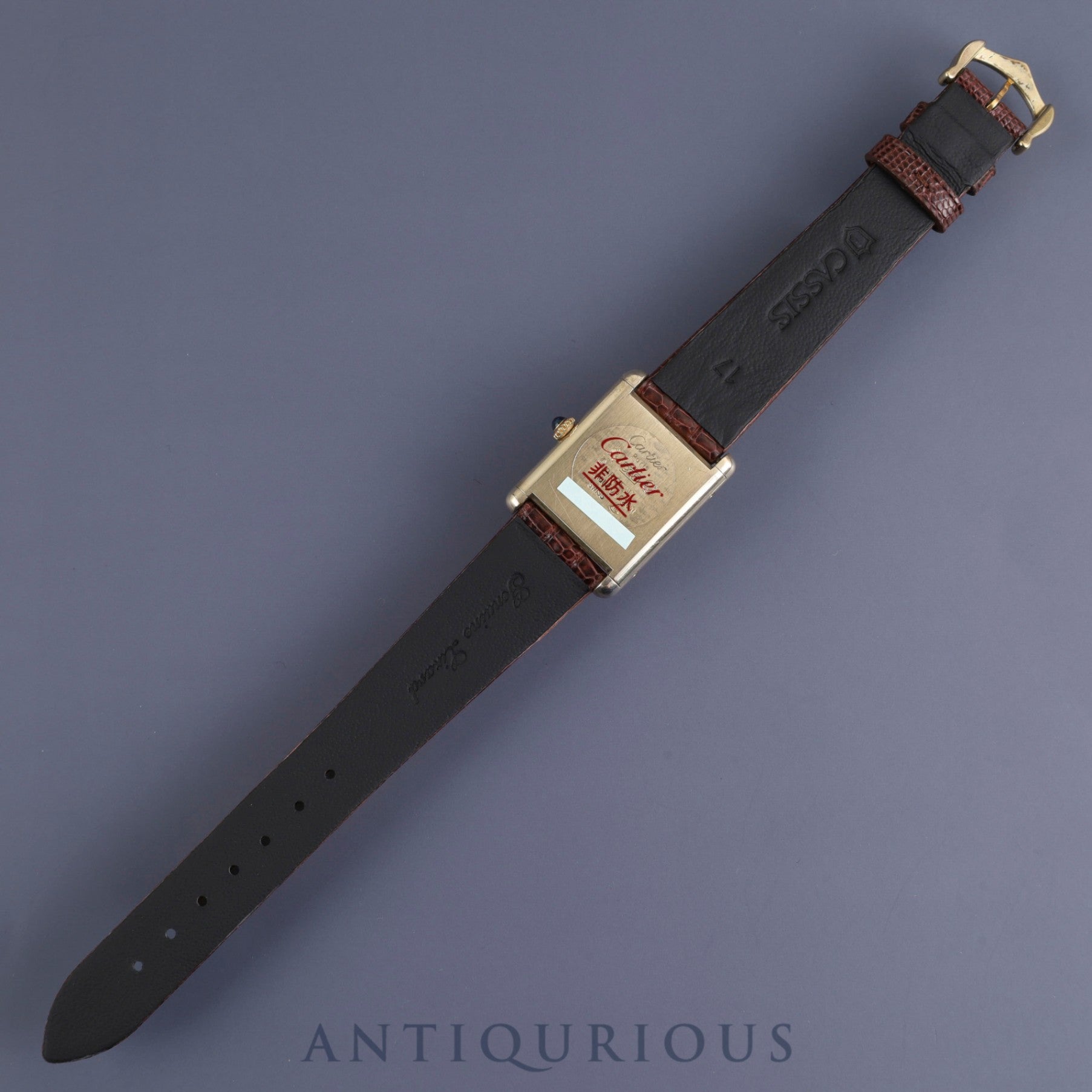 Cartier Must Tank LM 1974213 Manual winding SV925 Leather Genuine buckle (GP) Ivory Roman dial International lifetime warranty (1980) Complete service completed at Cartier boutique