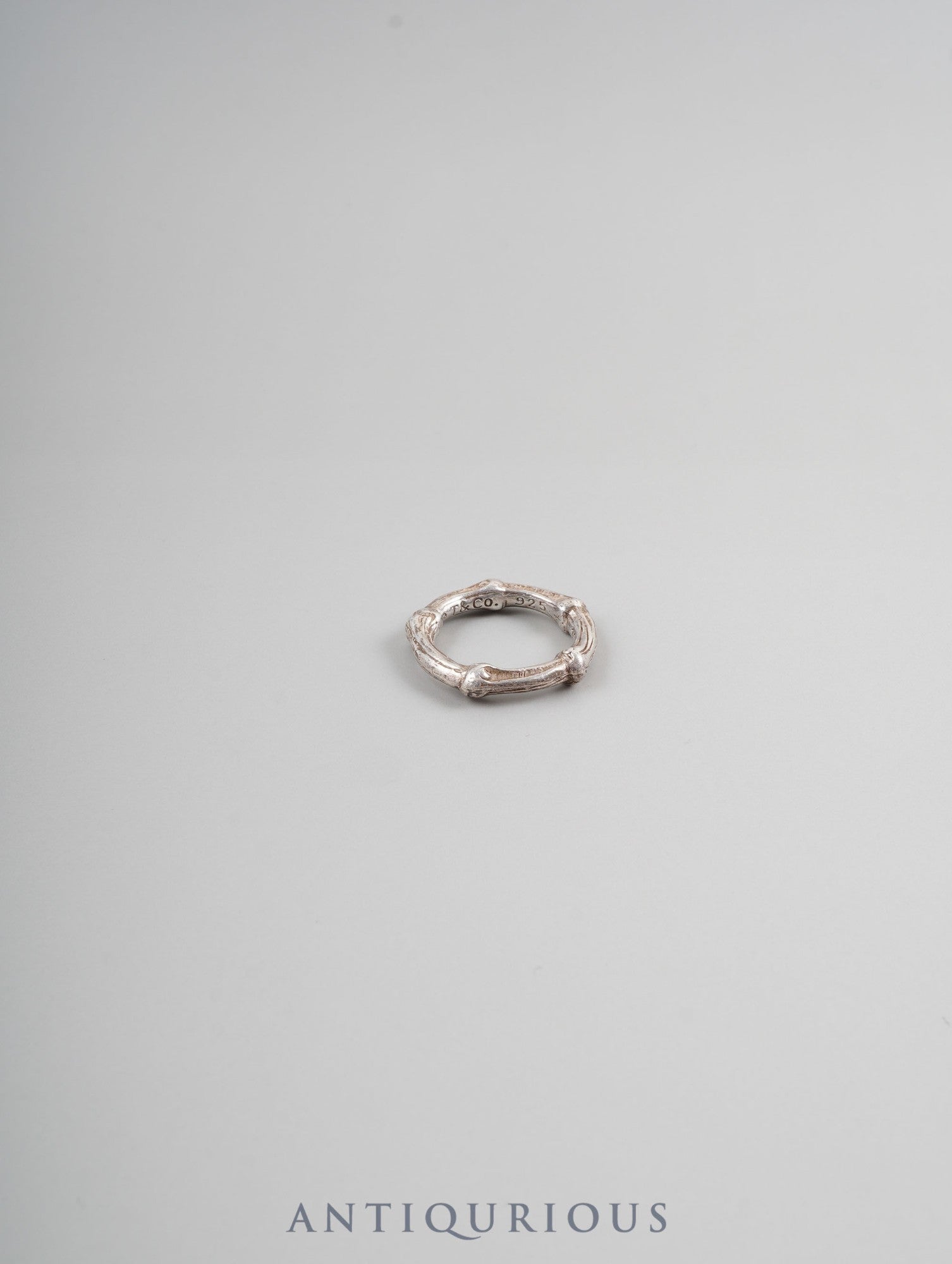 ティファニー リング バンブー スターリングシルバー 約15.5号 1996年刻印 保存袋