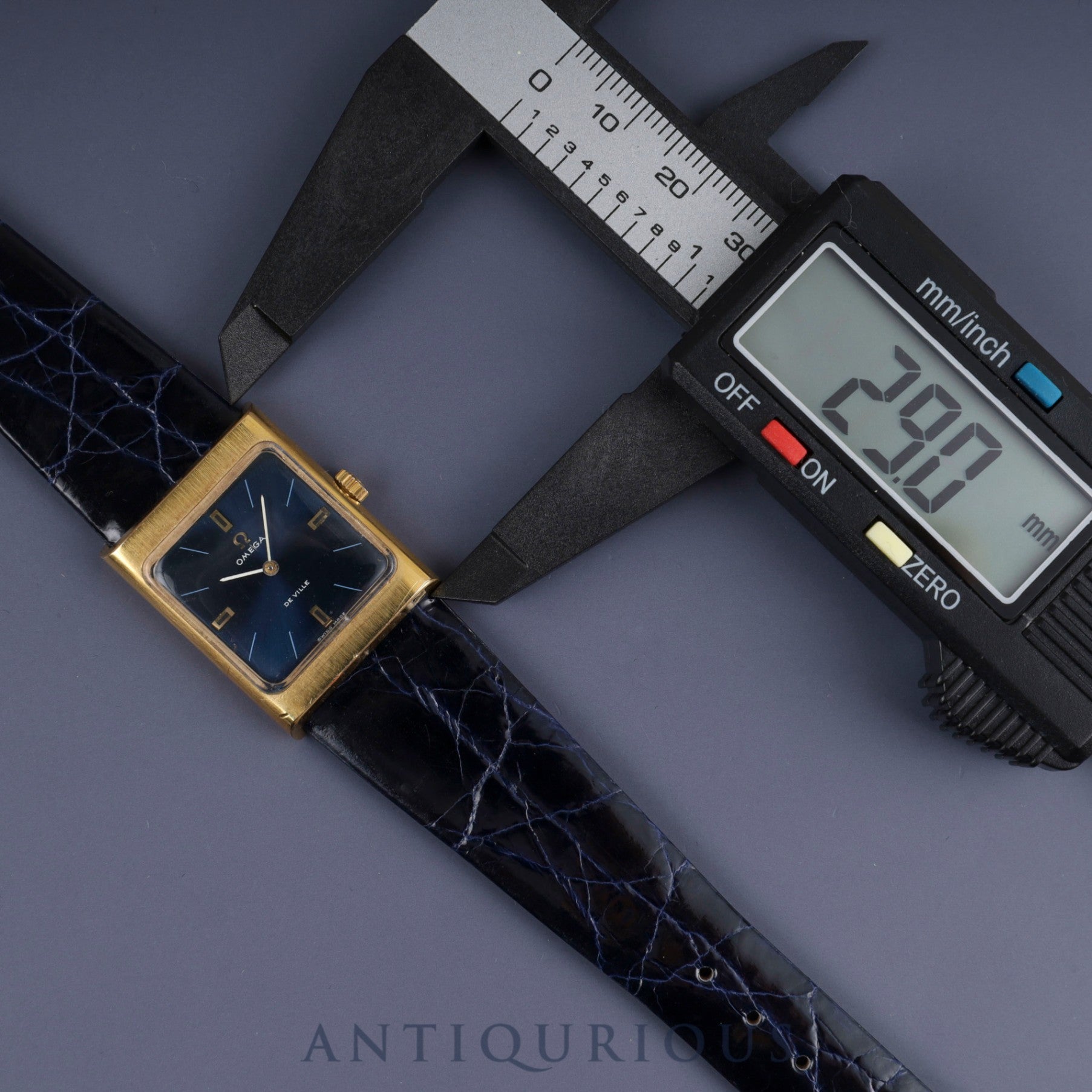 Omega De Ville 511324 Manual winding GP Leather Genuine buckle (GP) Blue dial (minor scratches on glass) Overhauled