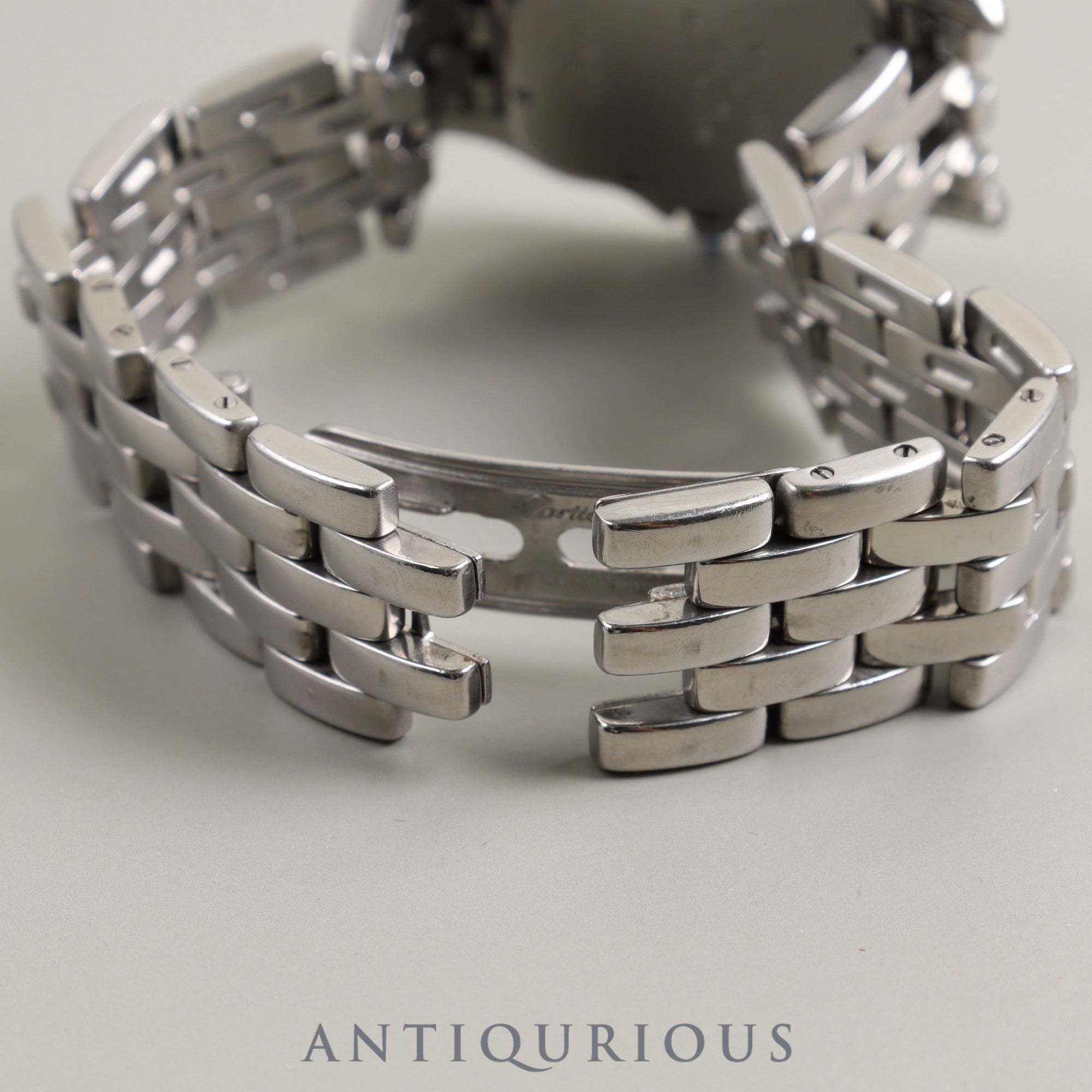 カルティエ パンテール LM W25032P5 / 1300 クォーツ Cal.87 SS SS アイボリー文字盤 箱 冊子 オーバーホール済み