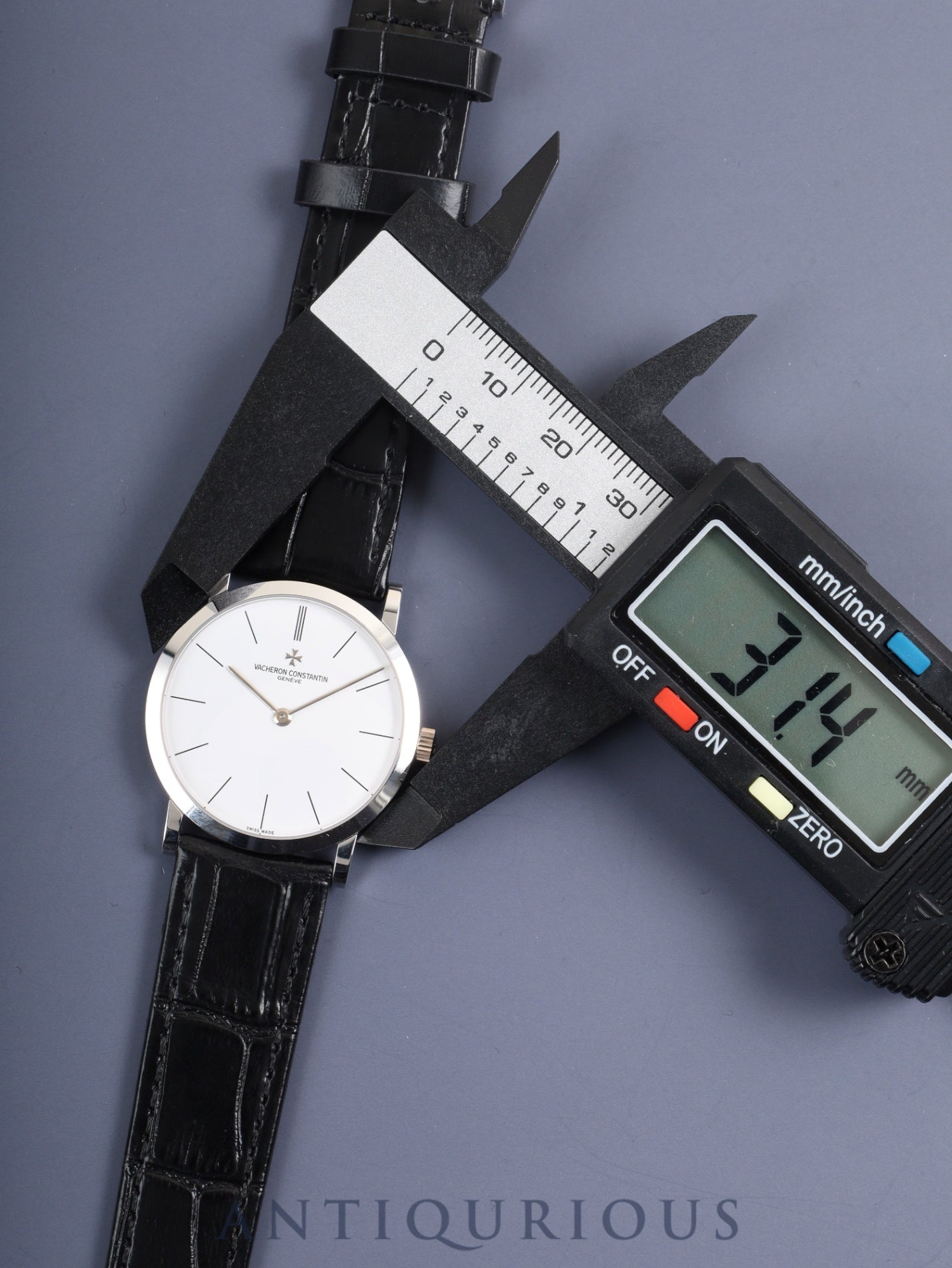 Vacheron Constantin Patrimony 33093/3 Manual Winding Cal.1003/2 750 Leather Genuine Buckle (750) White Dial Box Case Overhauled