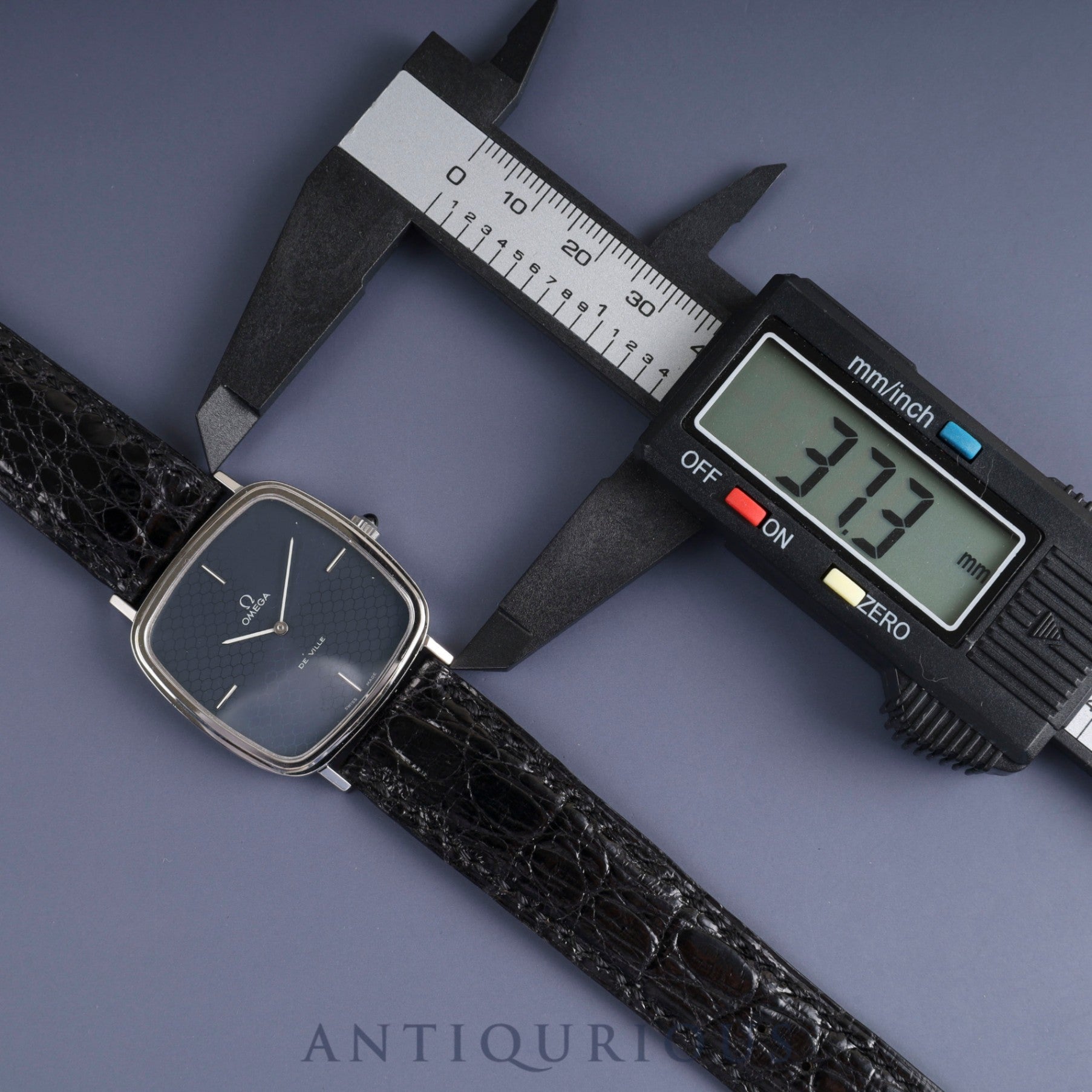 Omega De Ville 111.0118 Manual winding Cal.625 SS Genuine leather strap Genuine buckle (SS) Navy dial Overhauled