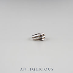 Tiffany ring, double rope, SV925/750, approximately size 12.5
