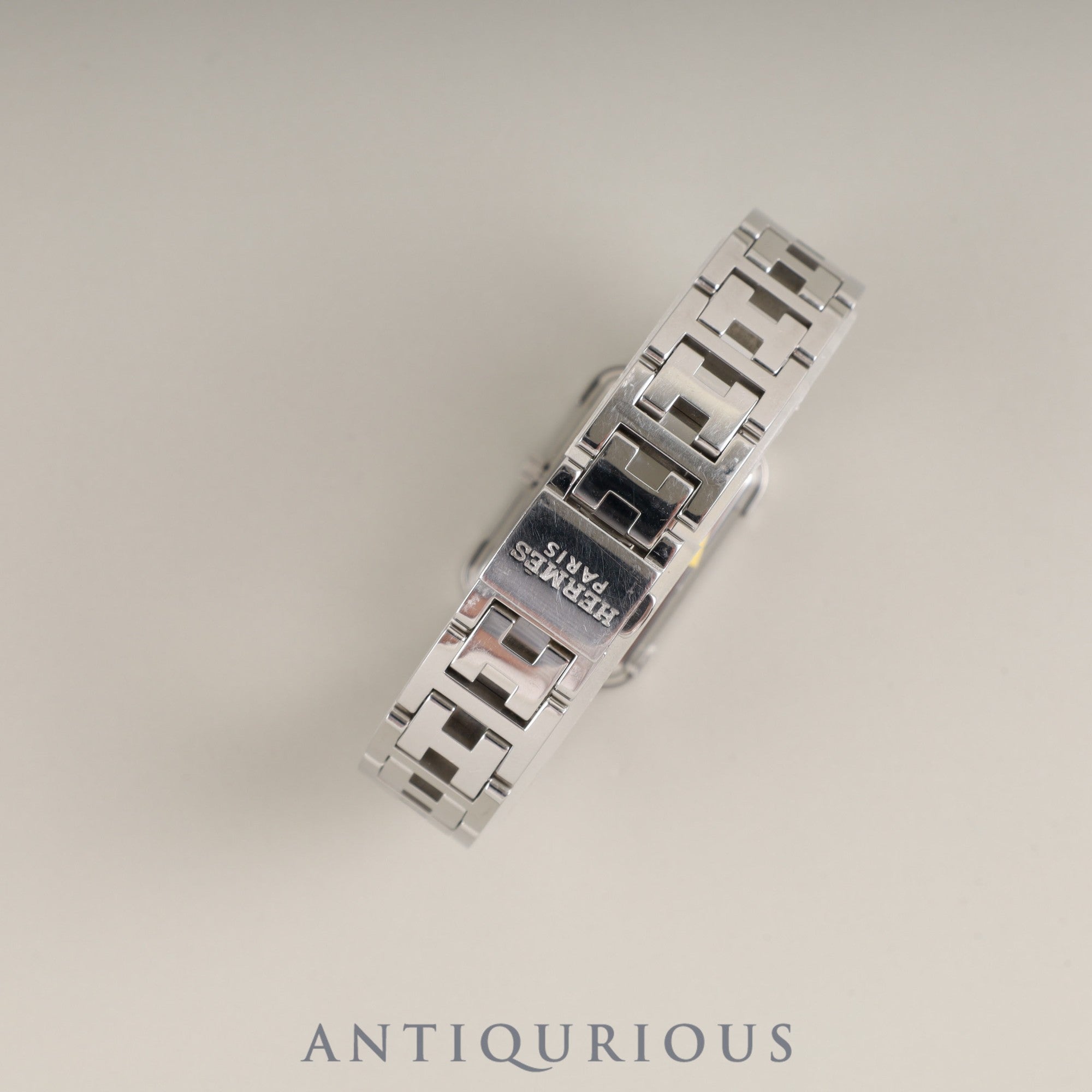 エルメス クロアジュール CR2.210 クォーツ Cal.976.001 SS SS ピンクシェル文字盤 箱 保証書(2013年)オーバーホール済み