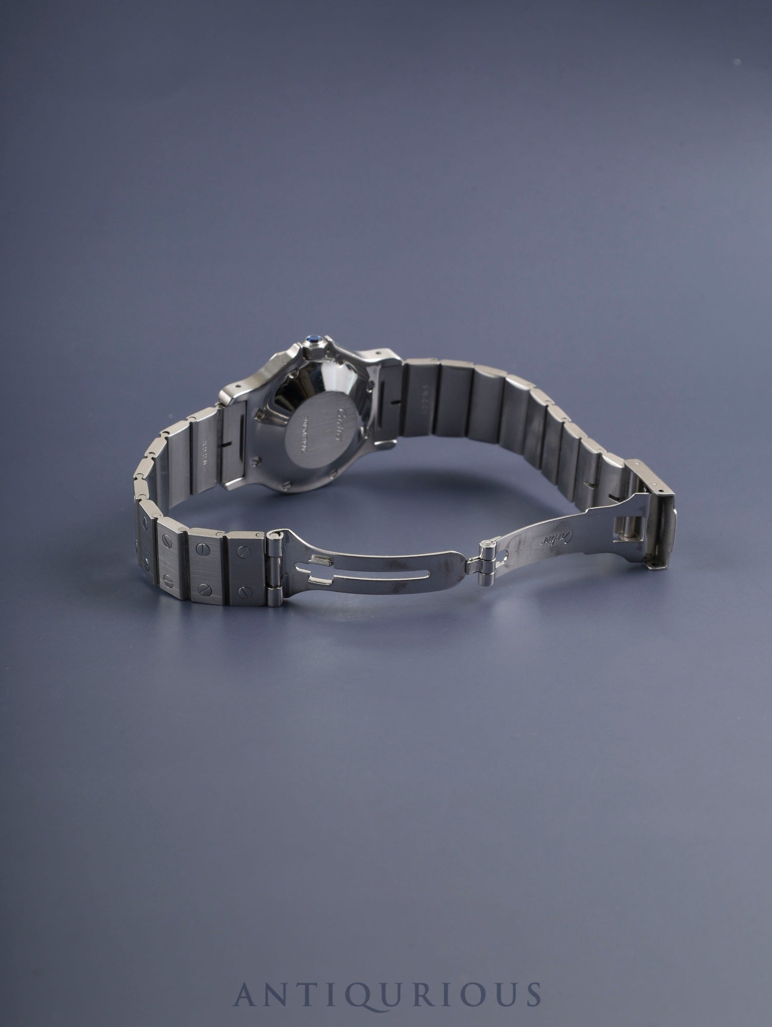 カルティエ サントス オクタゴン LM 2965 自動巻き SS SS ホワイトローマン文字盤 カルティエブティックにてコンプリートサービス済み