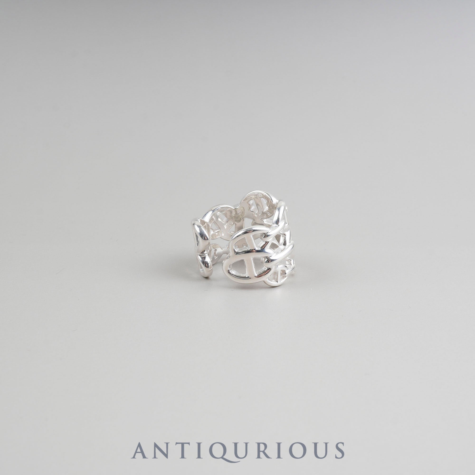 Hermes Ring Chaine d'Ancre Ancienne GM SV925 #58 19 years old