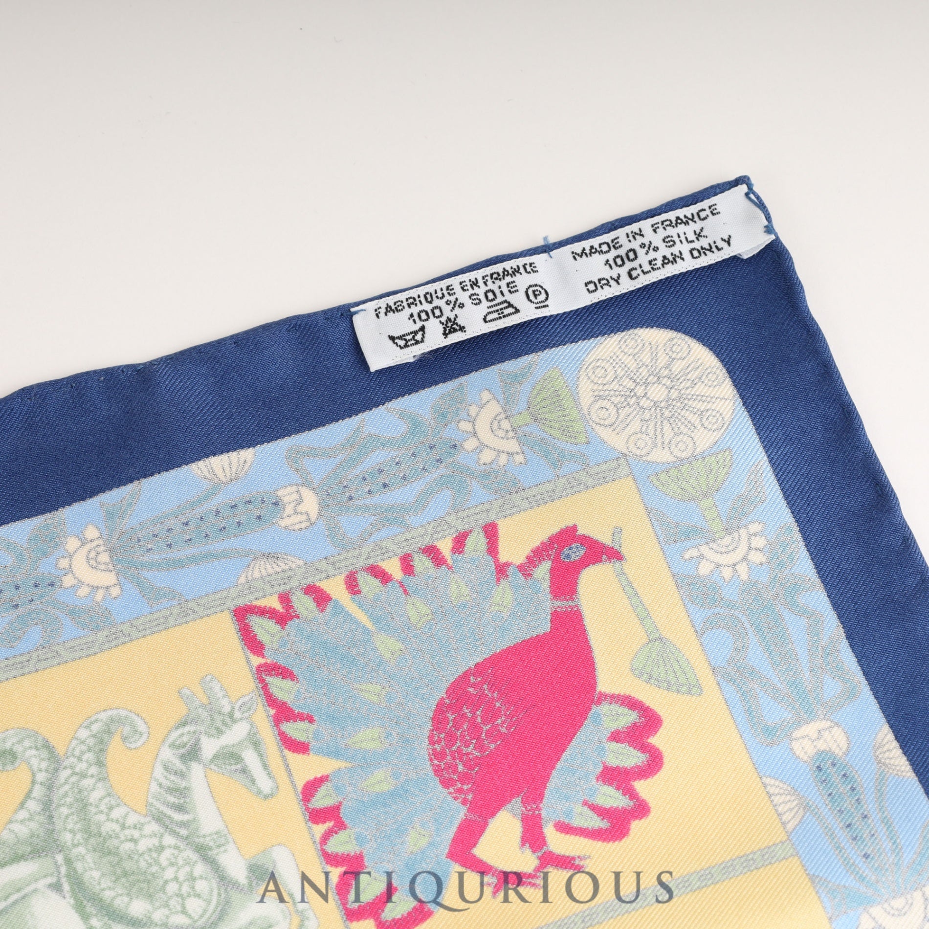 エルメス スカーフ カレ45 塔門 SILK100%