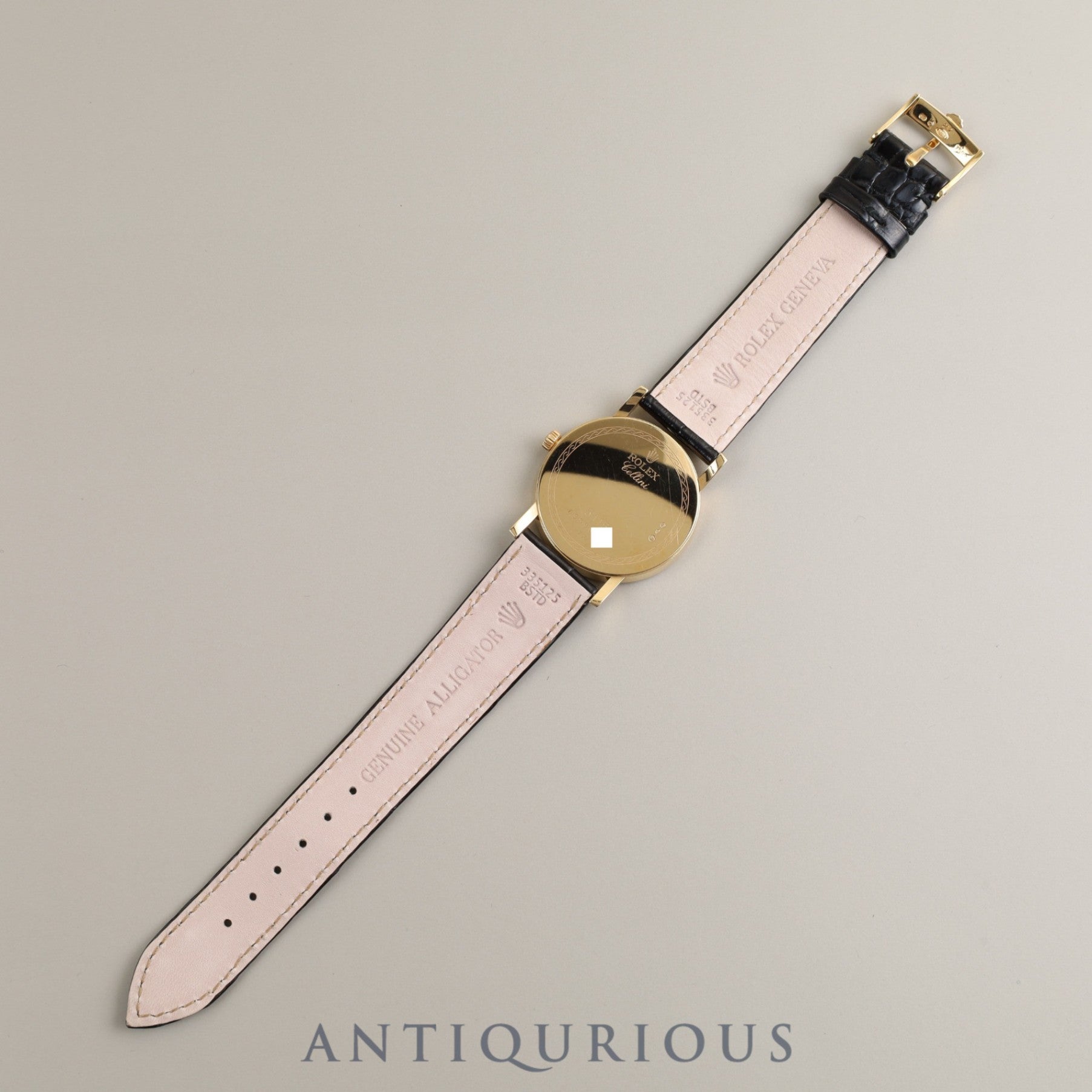 ロレックス チェリーニ 5115/8 手巻き Cal.1602 750YG 純正革ベルト 純正尾錠(750)アイボリー彫コンピューターローマ文字盤 箱 保証書(2015年)