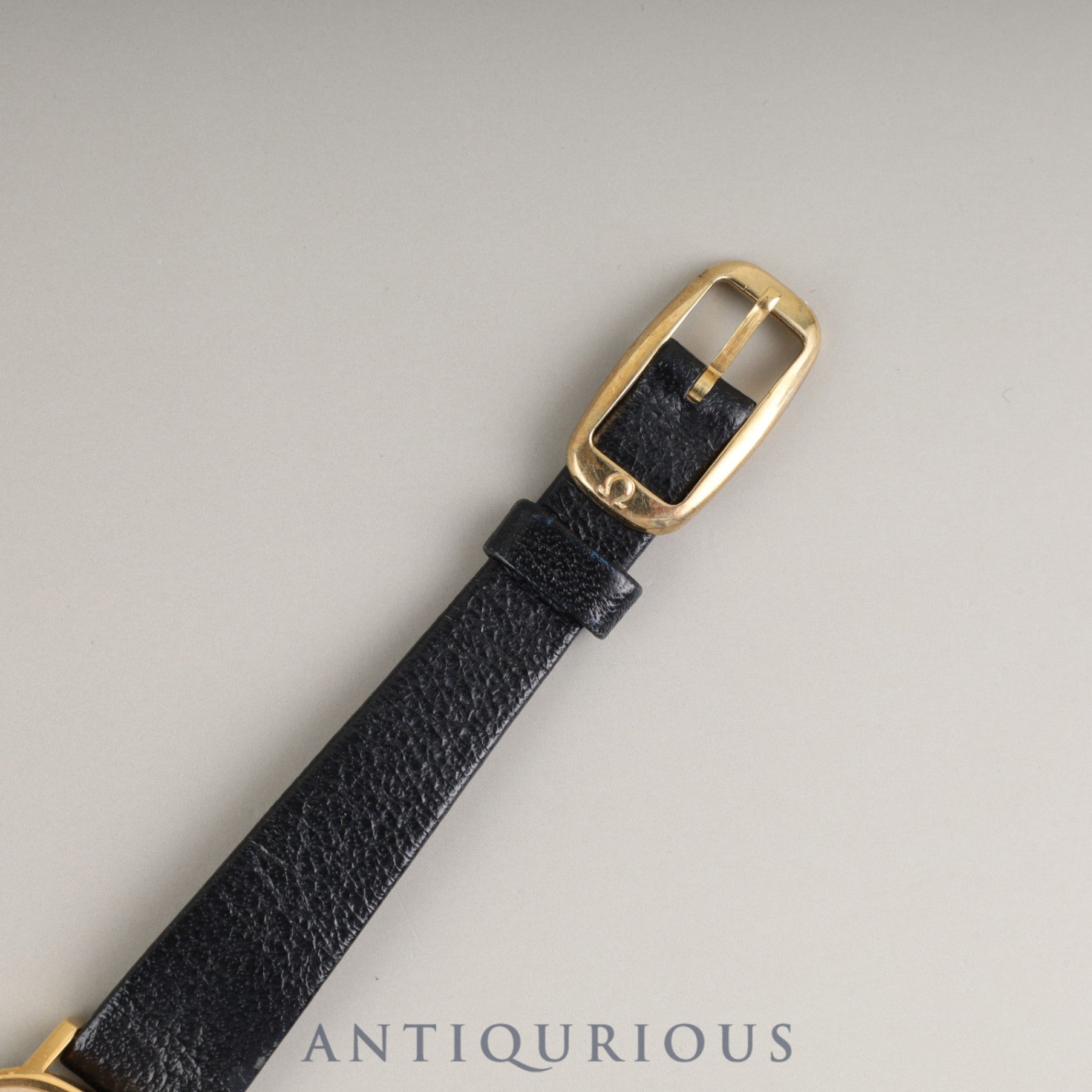 Omega De Ville manual winding Cal. 625 GP genuine leather strap genuine buckle (GP) gold dial overhauled