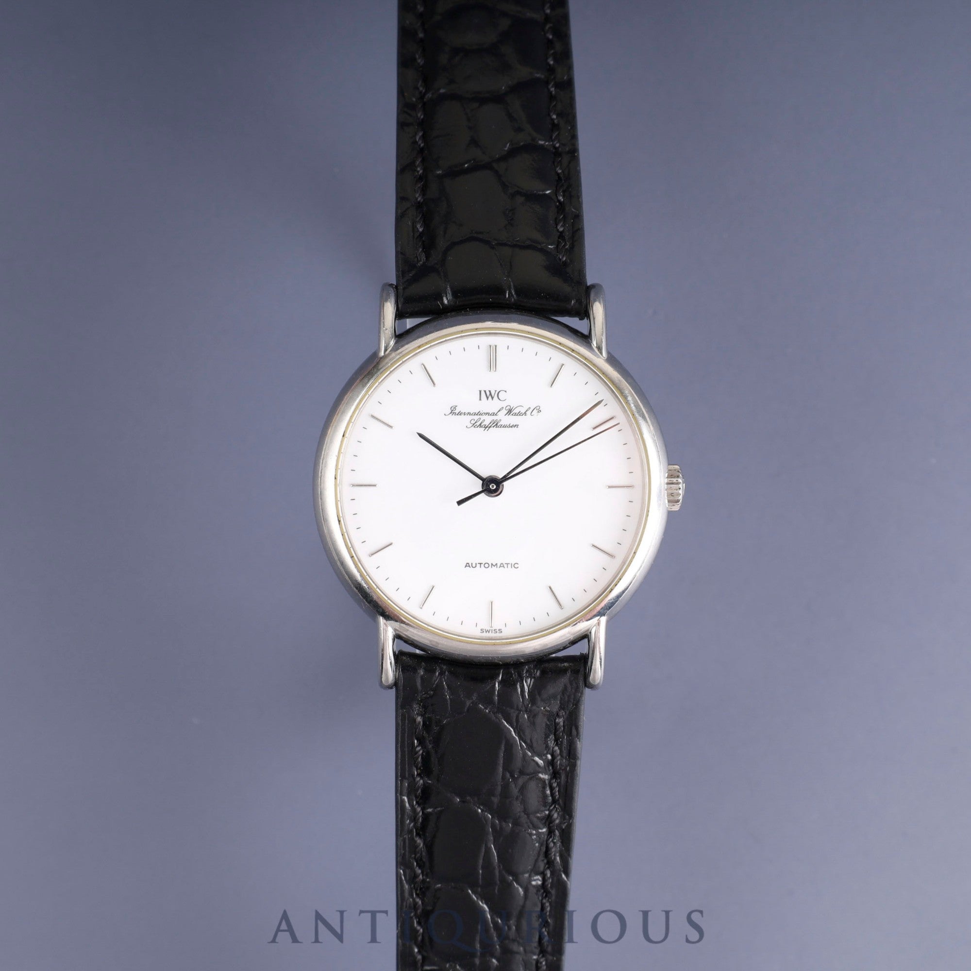 IWC Portofino IW351403 Automatic Cal.37521 SS Leather Genuine Buckle (SS) White Dial Overhauled IWC