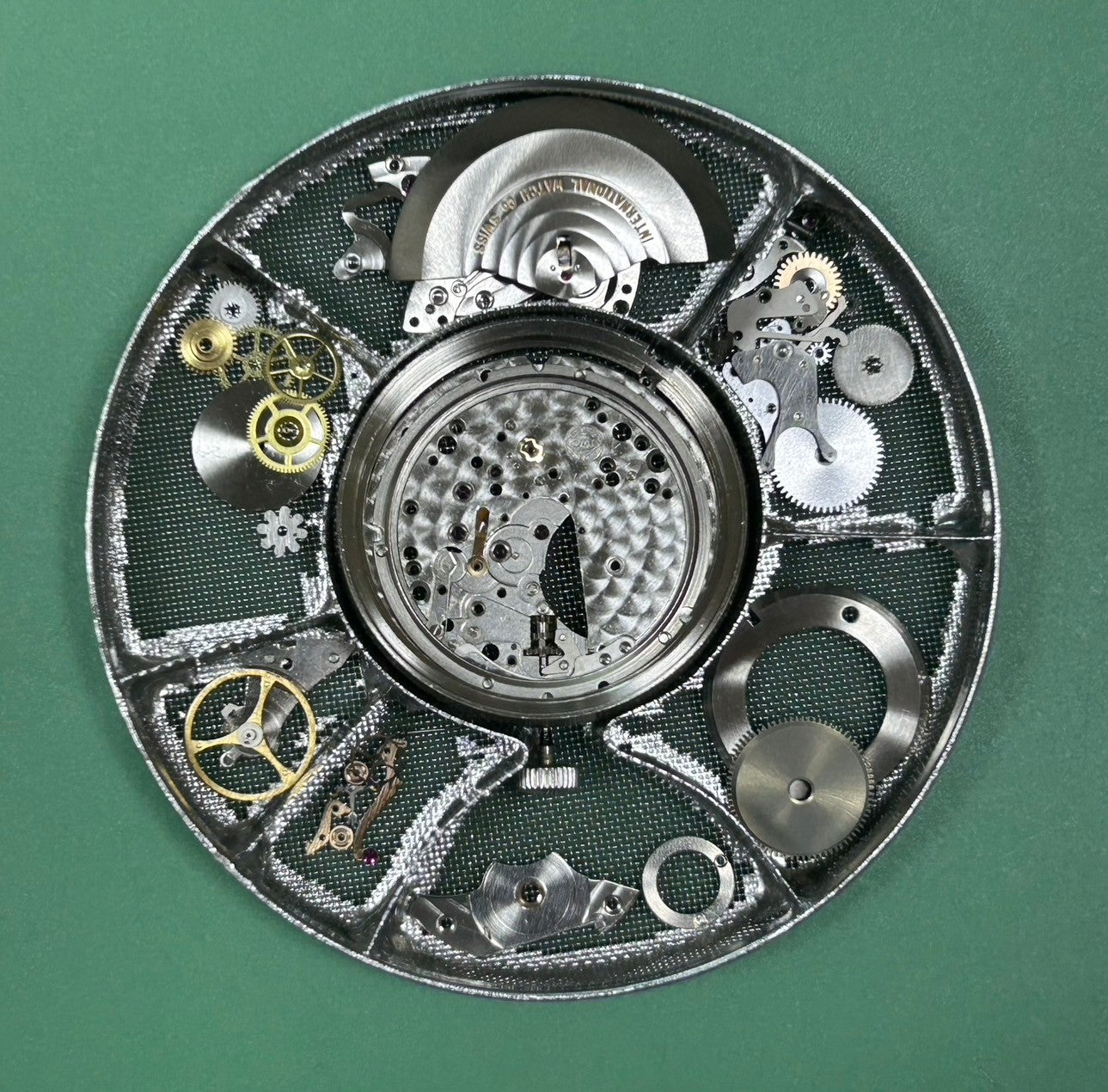 IWC オールドインター シャウハウゼン TVスクリーン 1872 自動巻き Cal.8541B SS 革 社外尾錠(SS) ブルー文字盤 オーバーホール済み アイダブリュシー