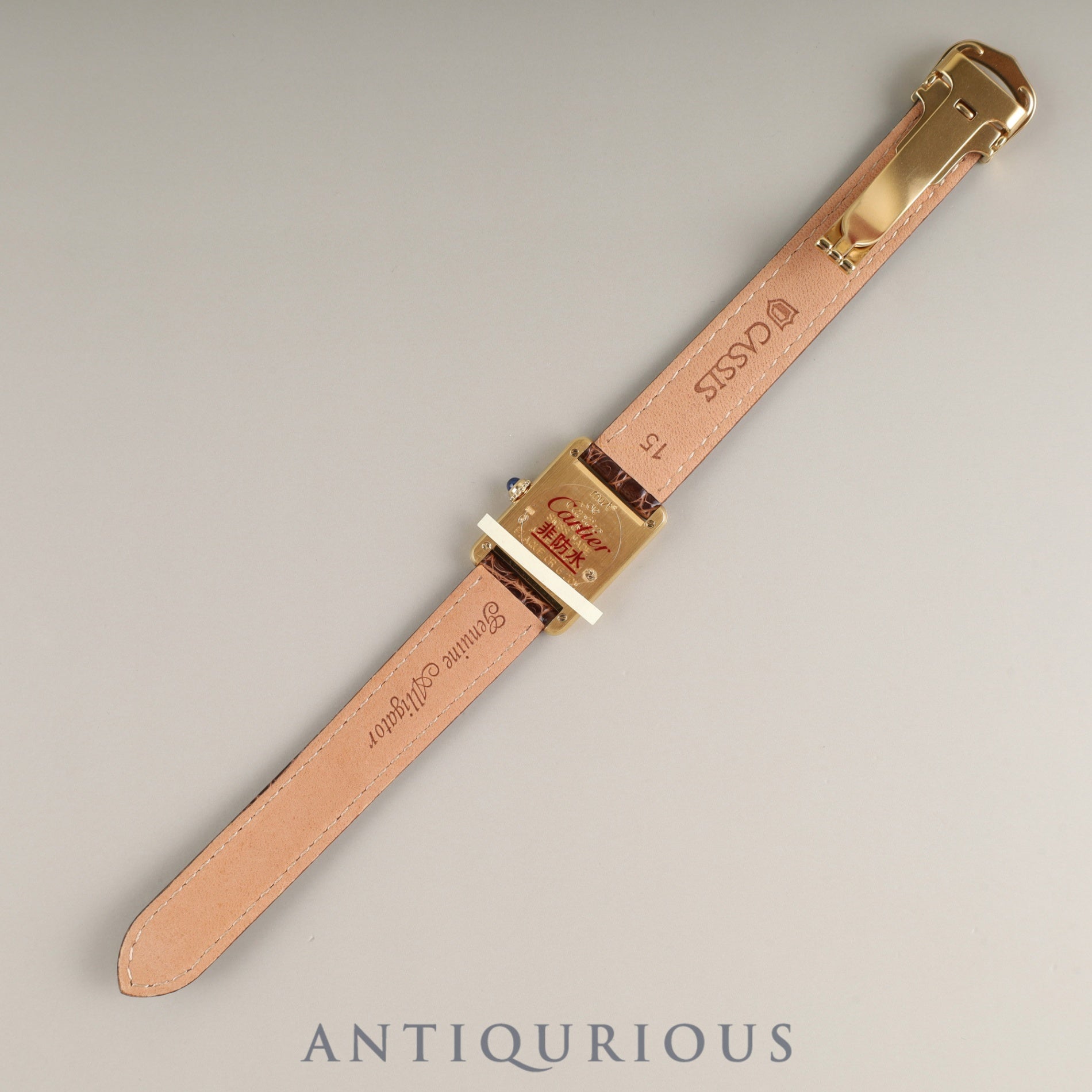 カルティエ マストタンク SM W1005554 / 1613 クォーツ SV925 革 純正Dバックル(GP)オパラン文字盤 箱 冊子 保証書(1996年)カルティエブティックにてコンプリートサービス(フルメンテナンス)済み