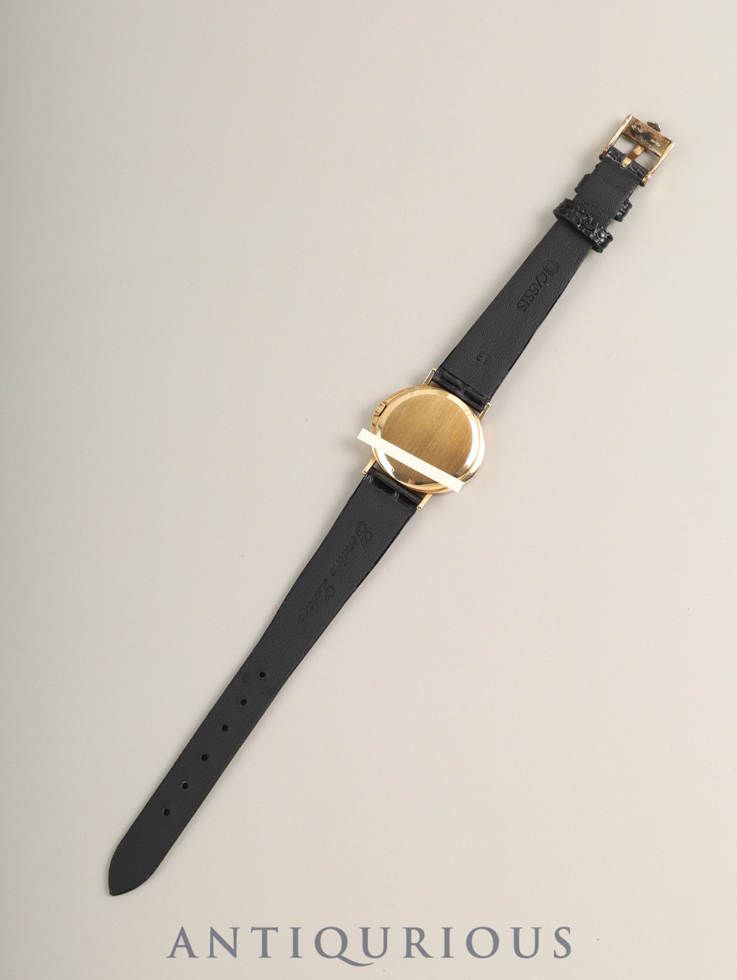 Rolex Cellini 4181 Manual Winding Cal.1600 18K Leather Genuine Pin Buckle (GP) Champagne Dial Warranty (1977) Overhauled