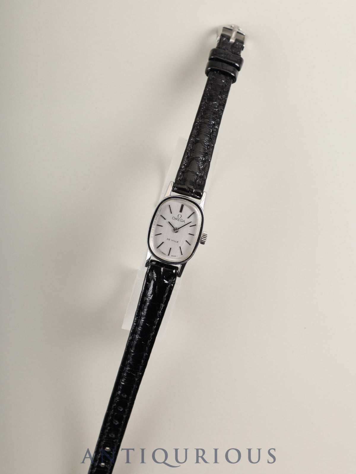 Omega De Ville MF511.0454 Manual Winding Caliber 1070 Stainless Steel Leather Strap with Genuine Stainless Steel Buckle, Silver Dial, Case, Overhauled