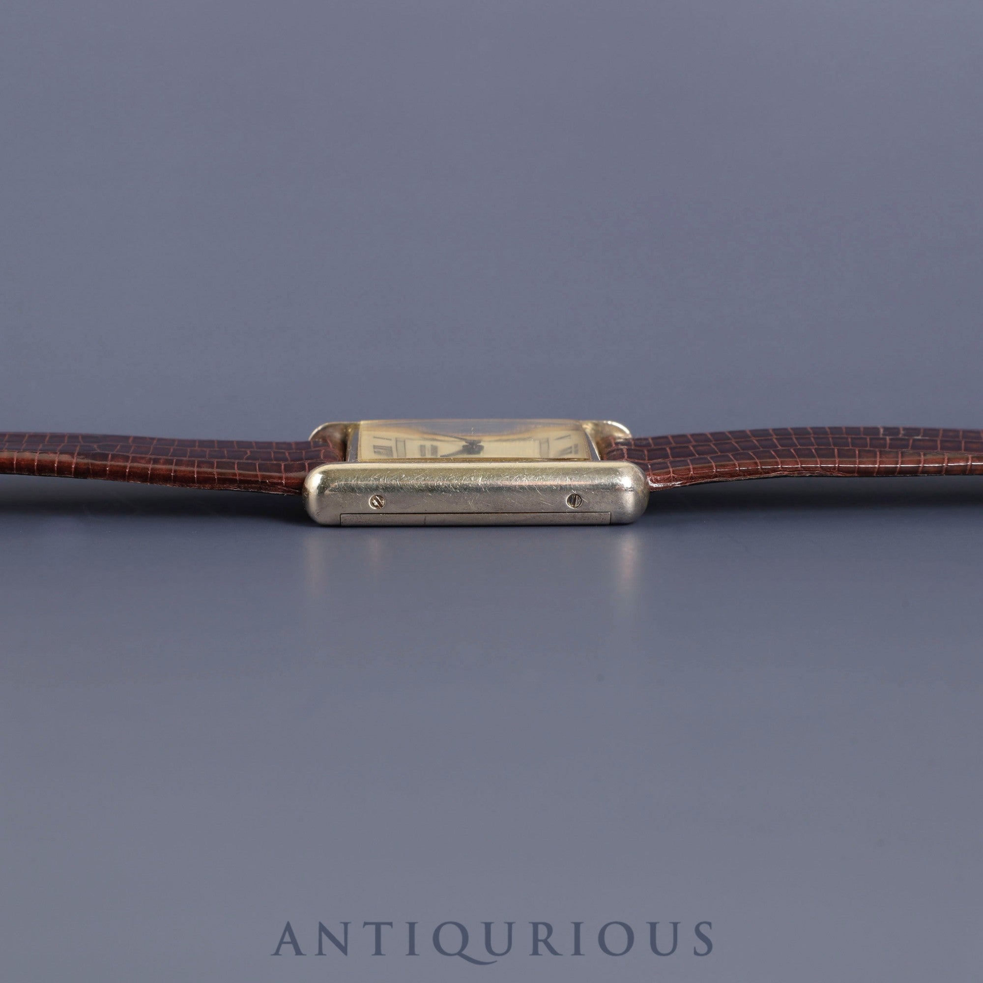 Cartier Must Tank LM 1974213 Manual winding SV925 Leather Genuine buckle (GP) Ivory Roman dial International lifetime warranty (1980) Complete service completed at Cartier boutique