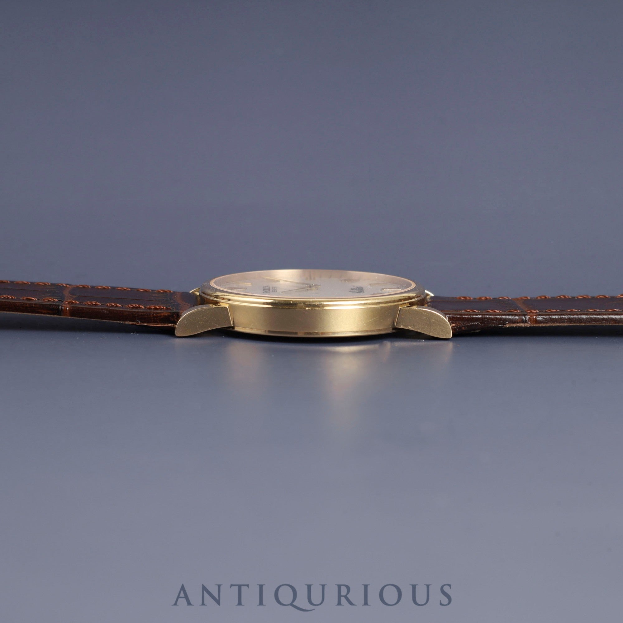 Rolex Cellini 5115/8 Manual winding Cal.1602 750 Leather Genuine buckle (750) Ivory engraved computer dial Warranty (2014) Genuine replacement belt Overhauled