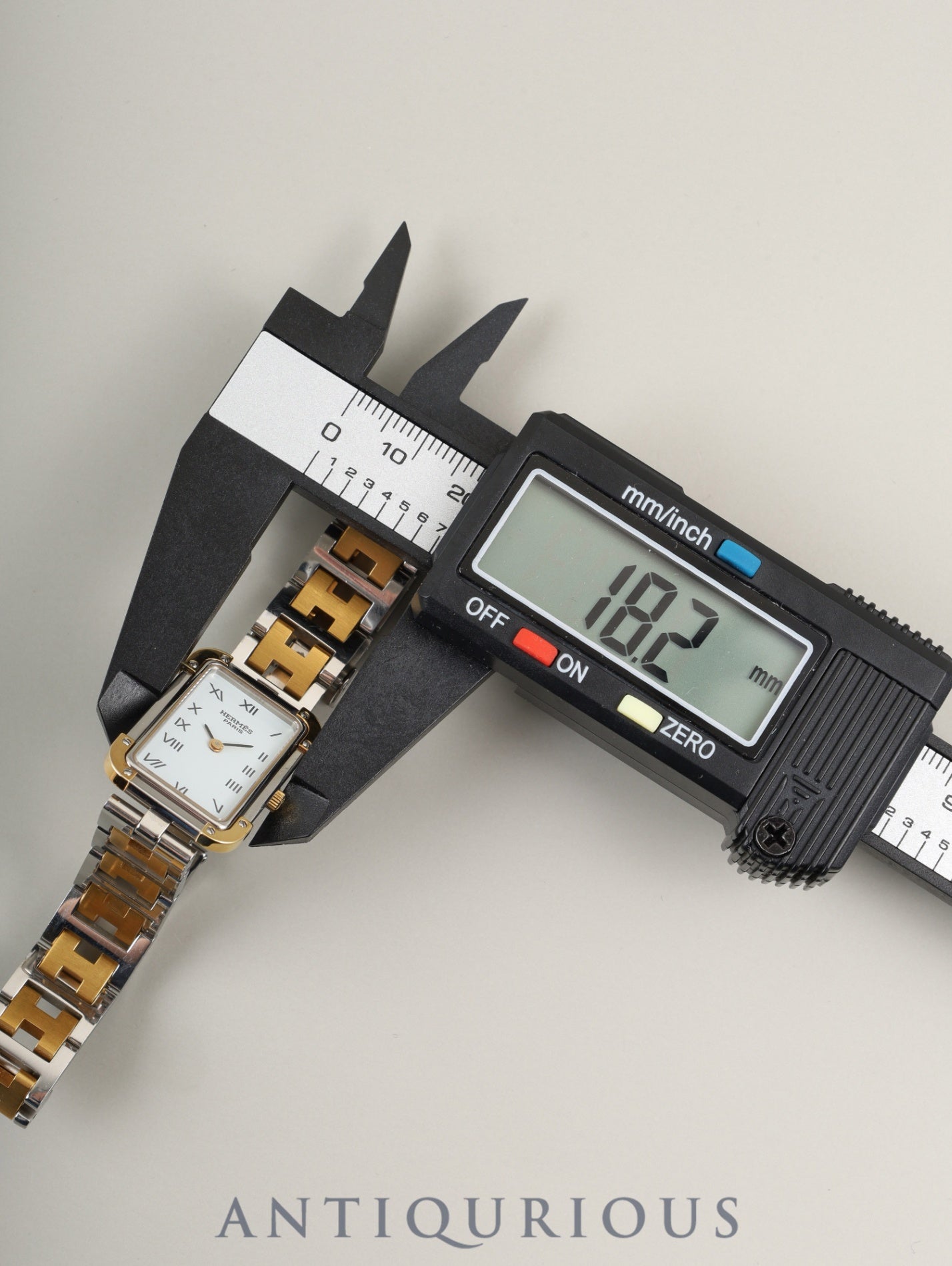 エルメス クロアジュール CR1.240 クォーツ Cal.976.001 SS/GP SS/GP ホワイト文字盤 オーバーホール済み