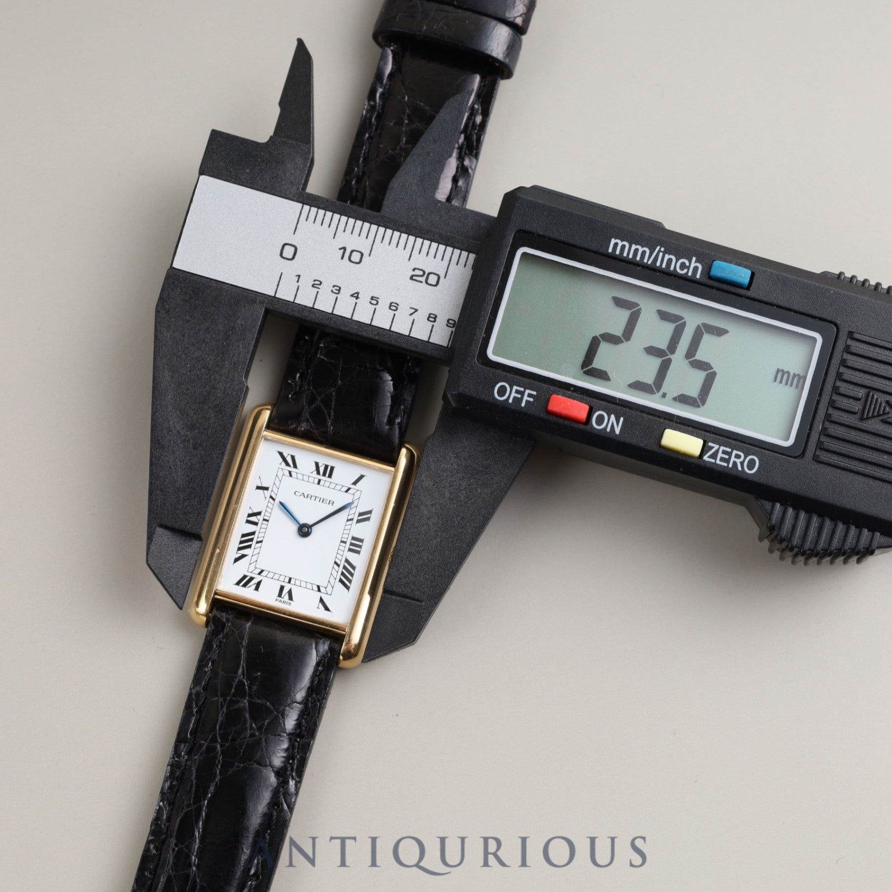Cartier Louis Cartier LM 78086 Manual winding Cal.78-1 (ETA2512-1) 750YG Leather Genuine buckle (750) White PARIS dial Warranty card (1978) Box