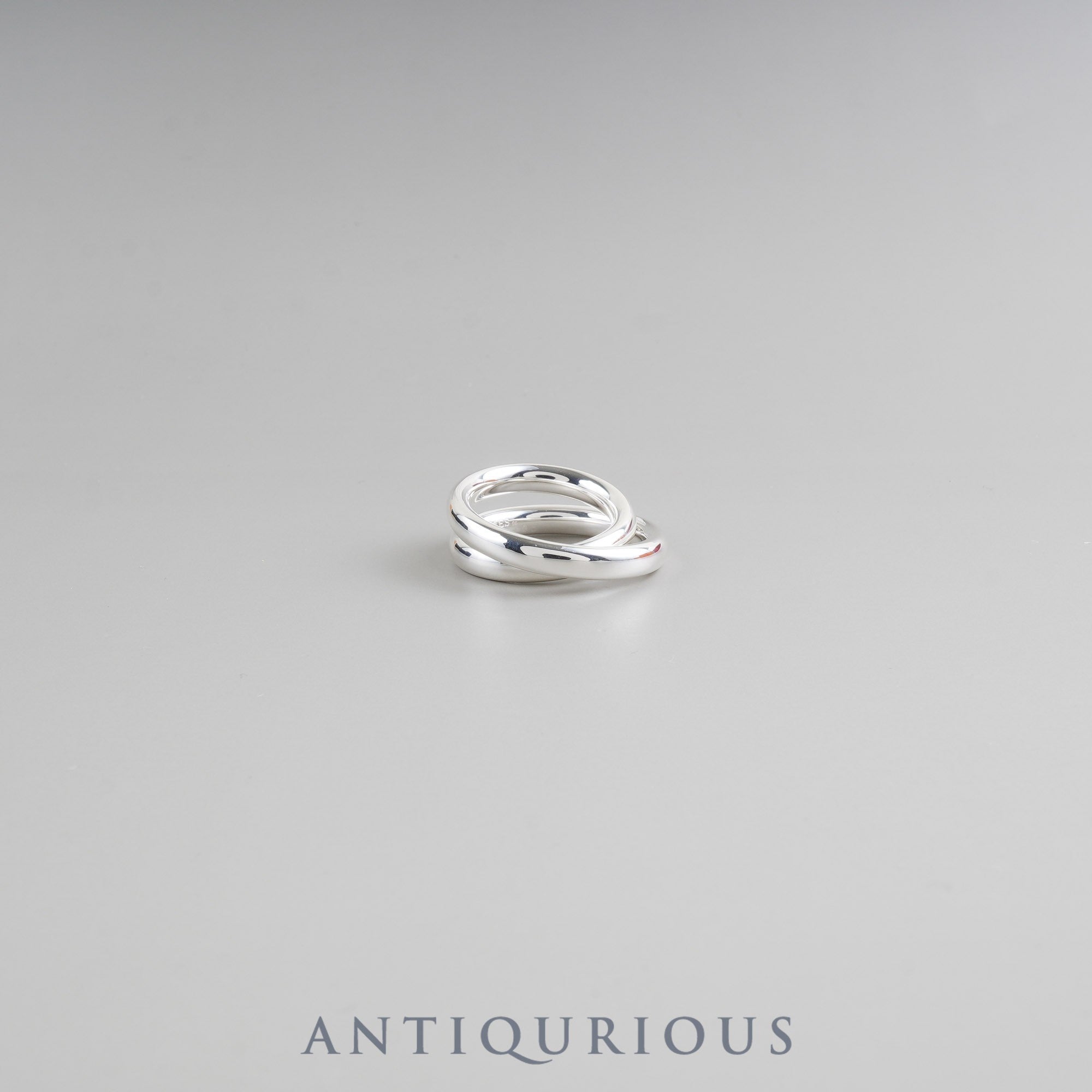 Hermes Vertiges Ring, SV925, #56, Size 15.5, Box, 25 Years Inscribed