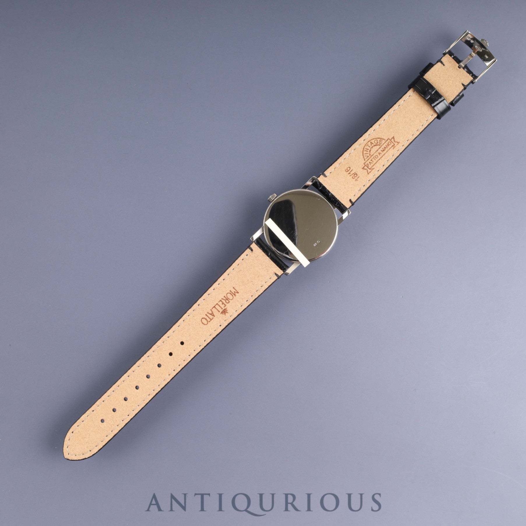 Rolex Cellini 5115 Manual Winding Caliber 1602 750 Leather Strap with Genuine Buckle (750) Black Dial A Series (1998-1999) Overhauled