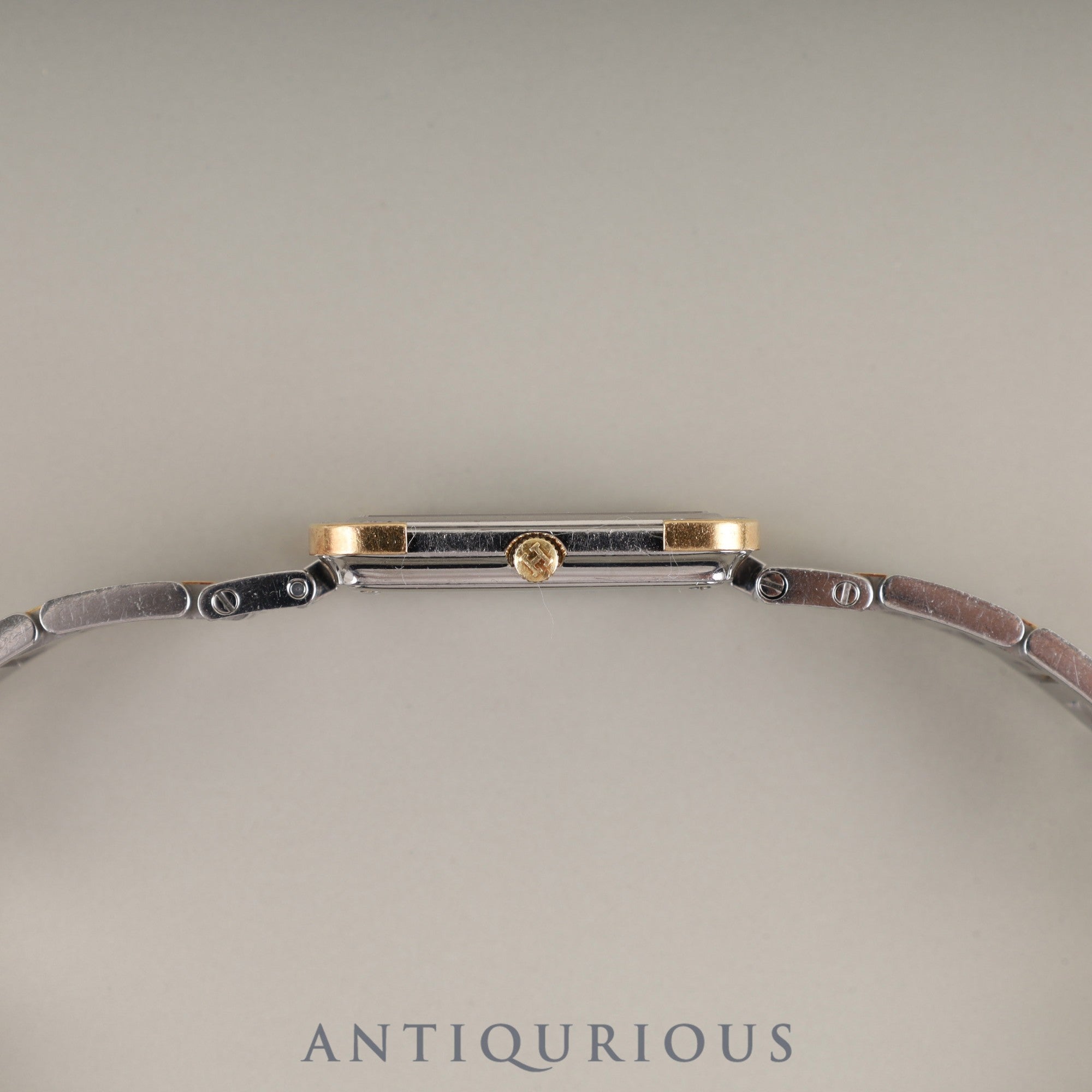 エルメス クロアジュール CR1.220 クォーツ Cal.976.001 SS/GP SS/GP ホワイト文字盤 箱 保証書(2000年) オーバーホール済み