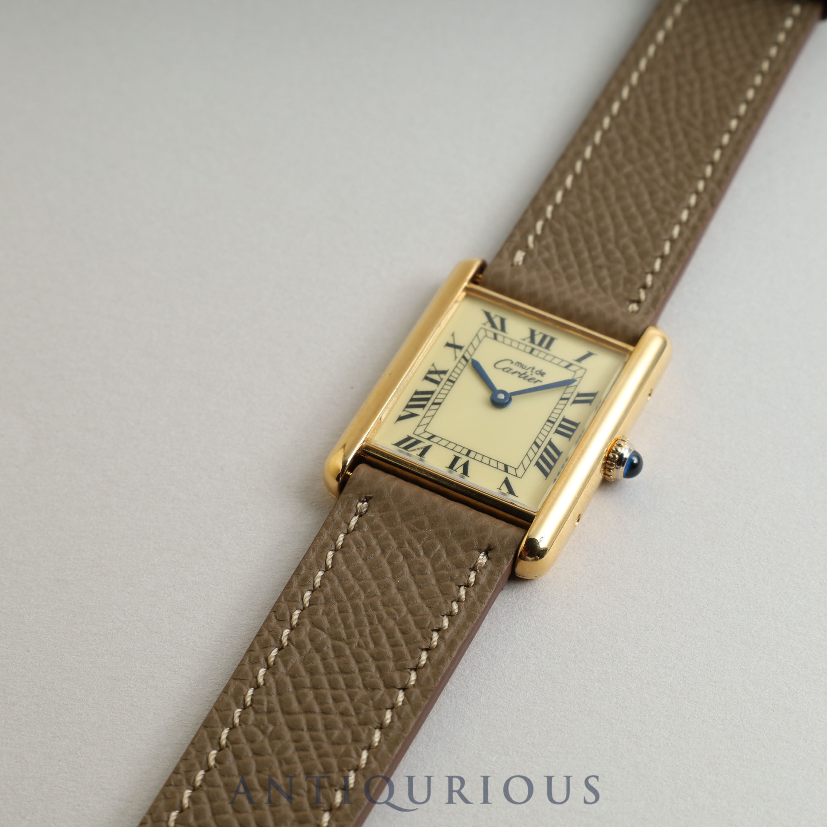 カルティエ マストタンク LM アイボリー文字盤 新品仕上げ済み 2023年7月コンプリートサービス済み