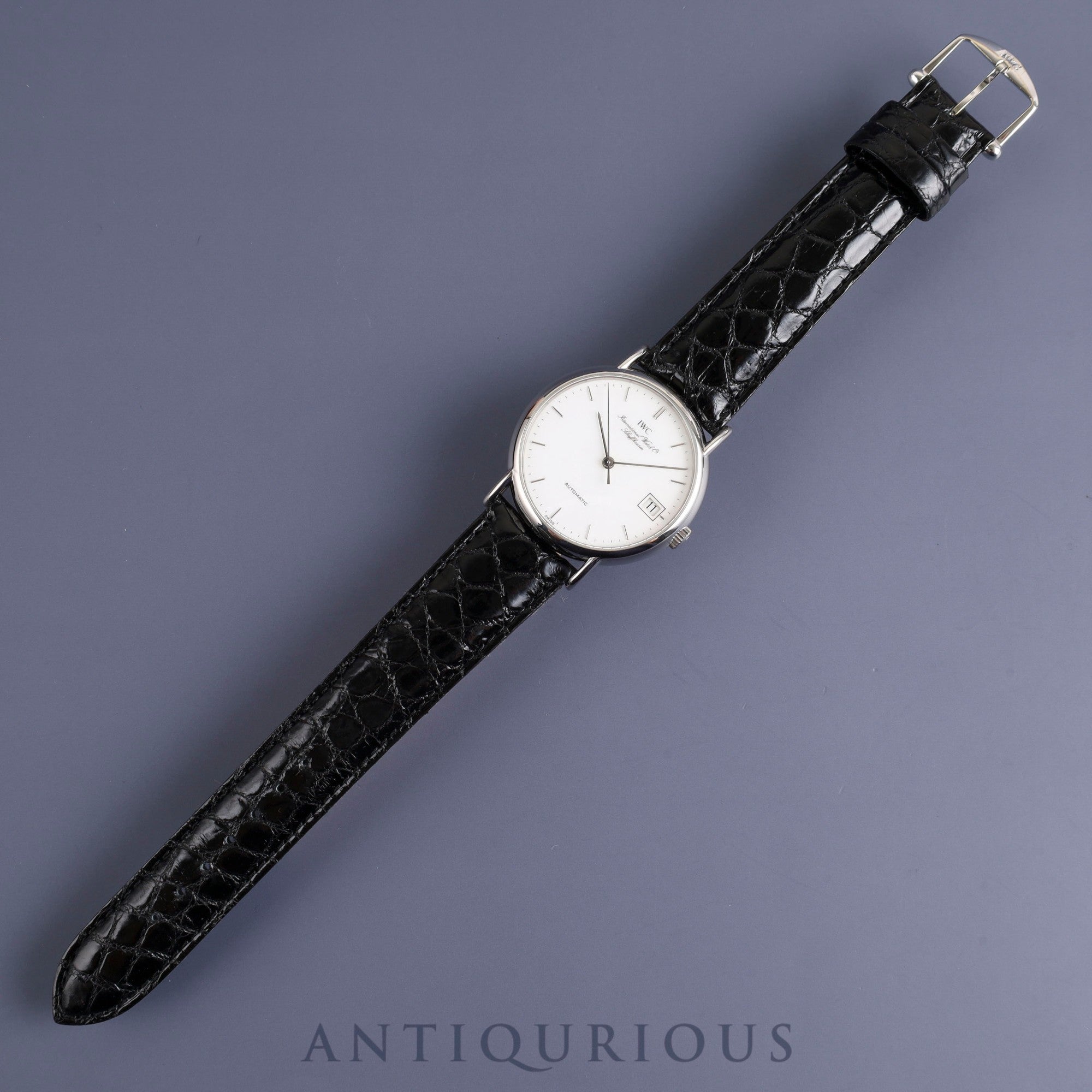 IWC Portofino 3513 1 Automatic Cal.37621 SS Leather Genuine Buckle (SS) White Dial Overhauled Portofino IWC