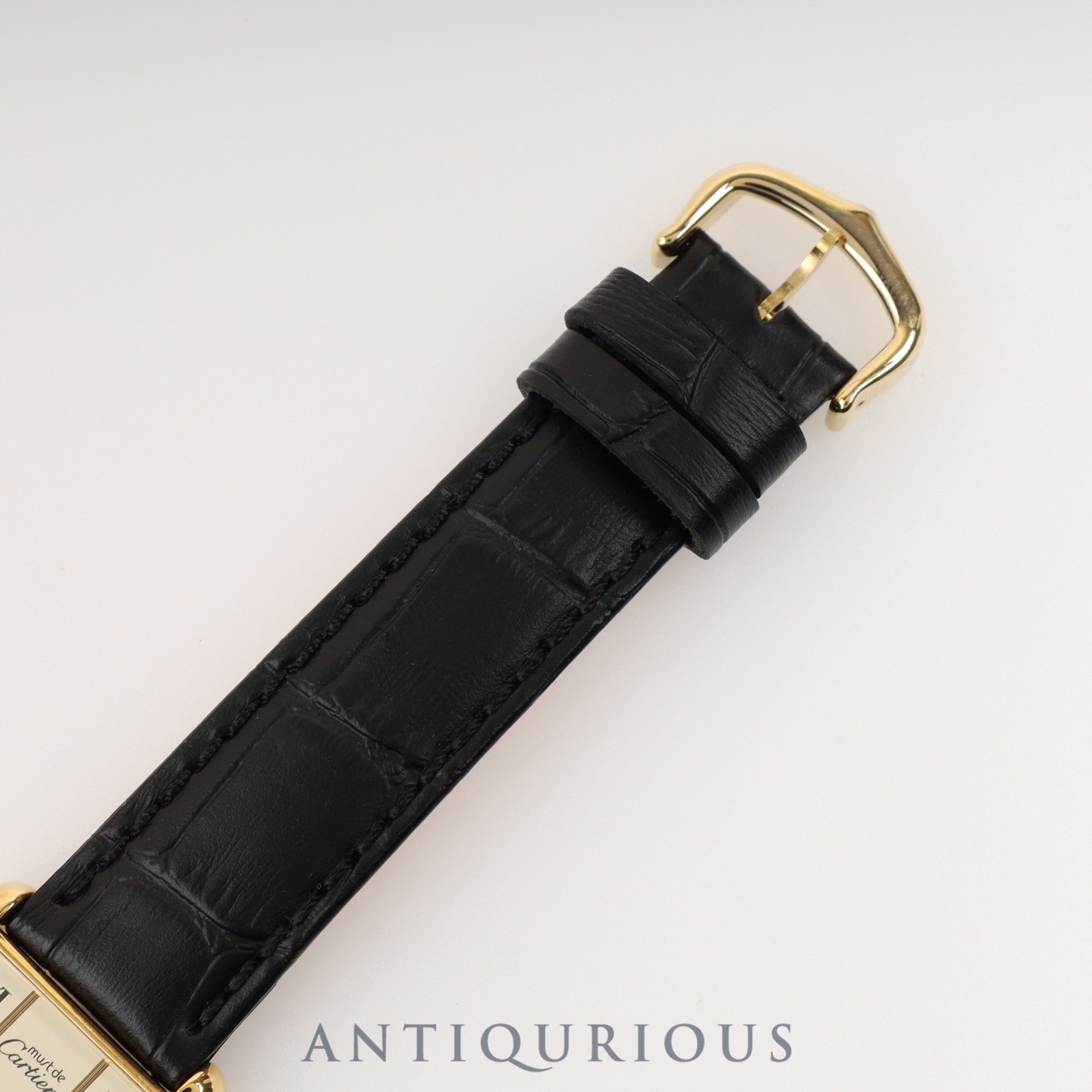 Cartier Must Tank LM QZ Straight Roman Newly Refurbished